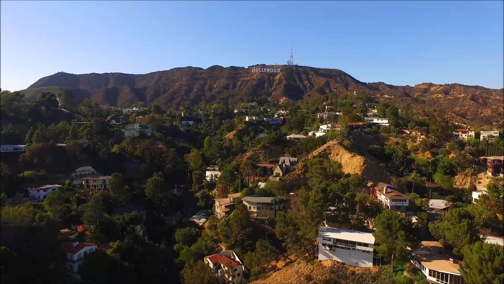 1920x1080 Hollywood Hills and Hollywood sign - YouTube