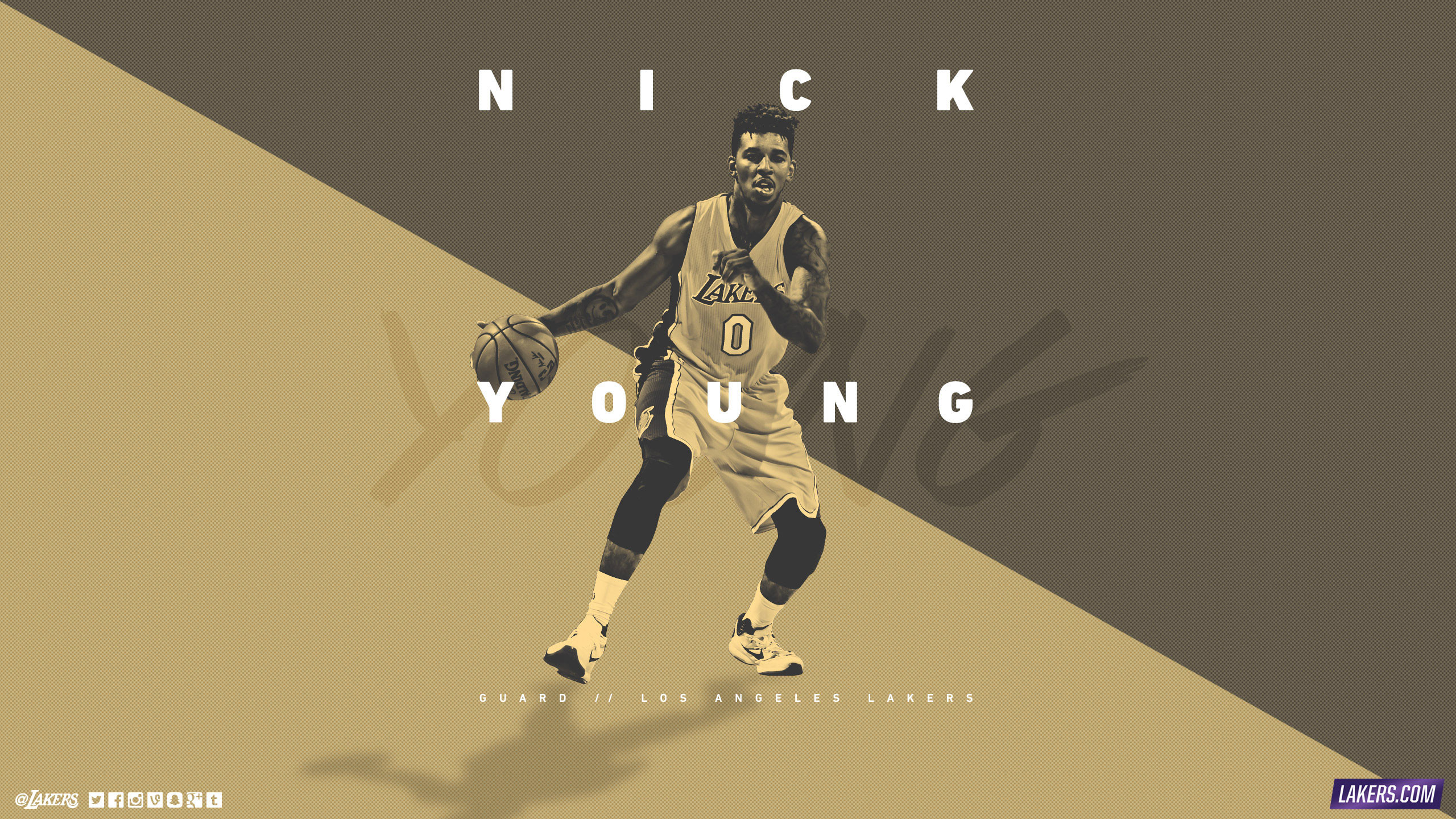 2560x1440 Nick Young LA Lakers 2015-2016 Wallpaper