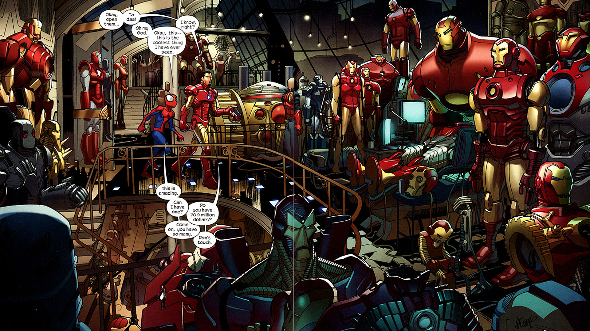 1920x1080 Iron Man Comic Wallpaper download free.