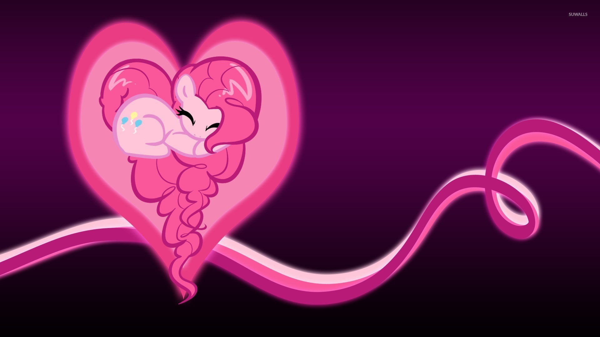 1920x1080 Pinkie Pie in a glowing heart - My Little Pony wallpaper  jpg