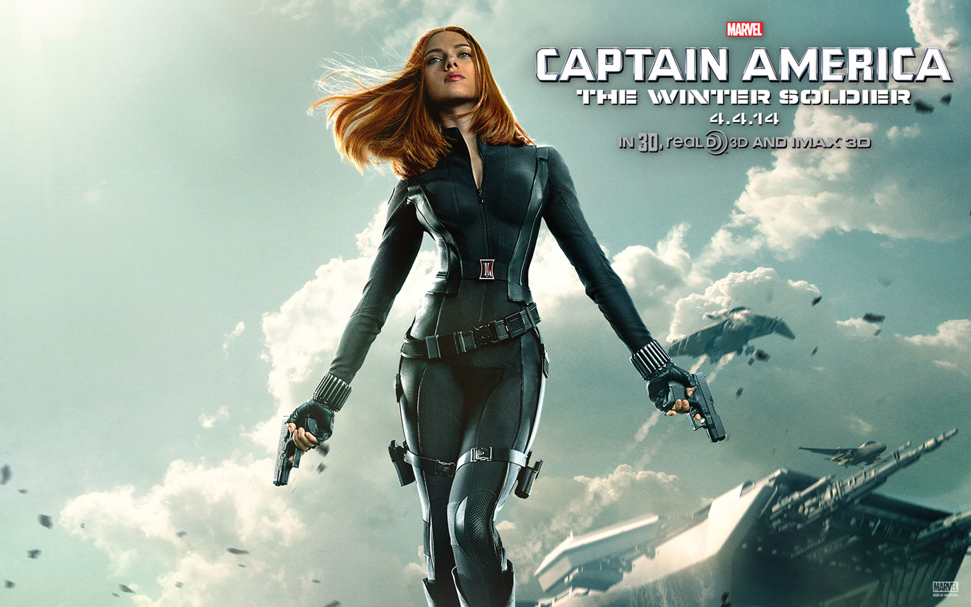 1920x1200 Captain America The Winter Soldier Black Widow HD Wallpaper