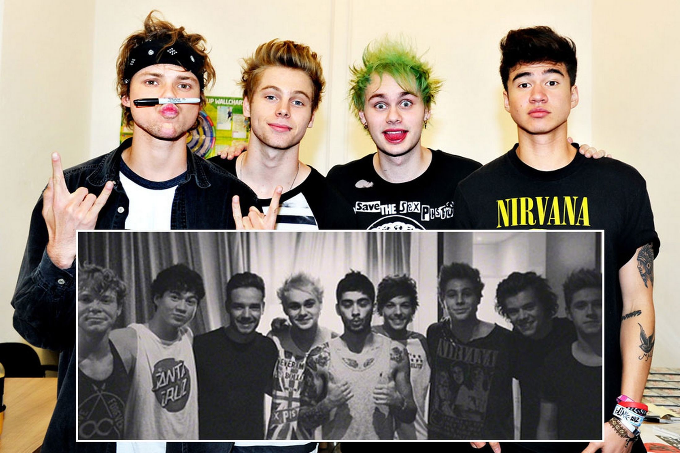 2197x1463 ... 5Sos And One Direction Collage Header - All The Gallery You Need!