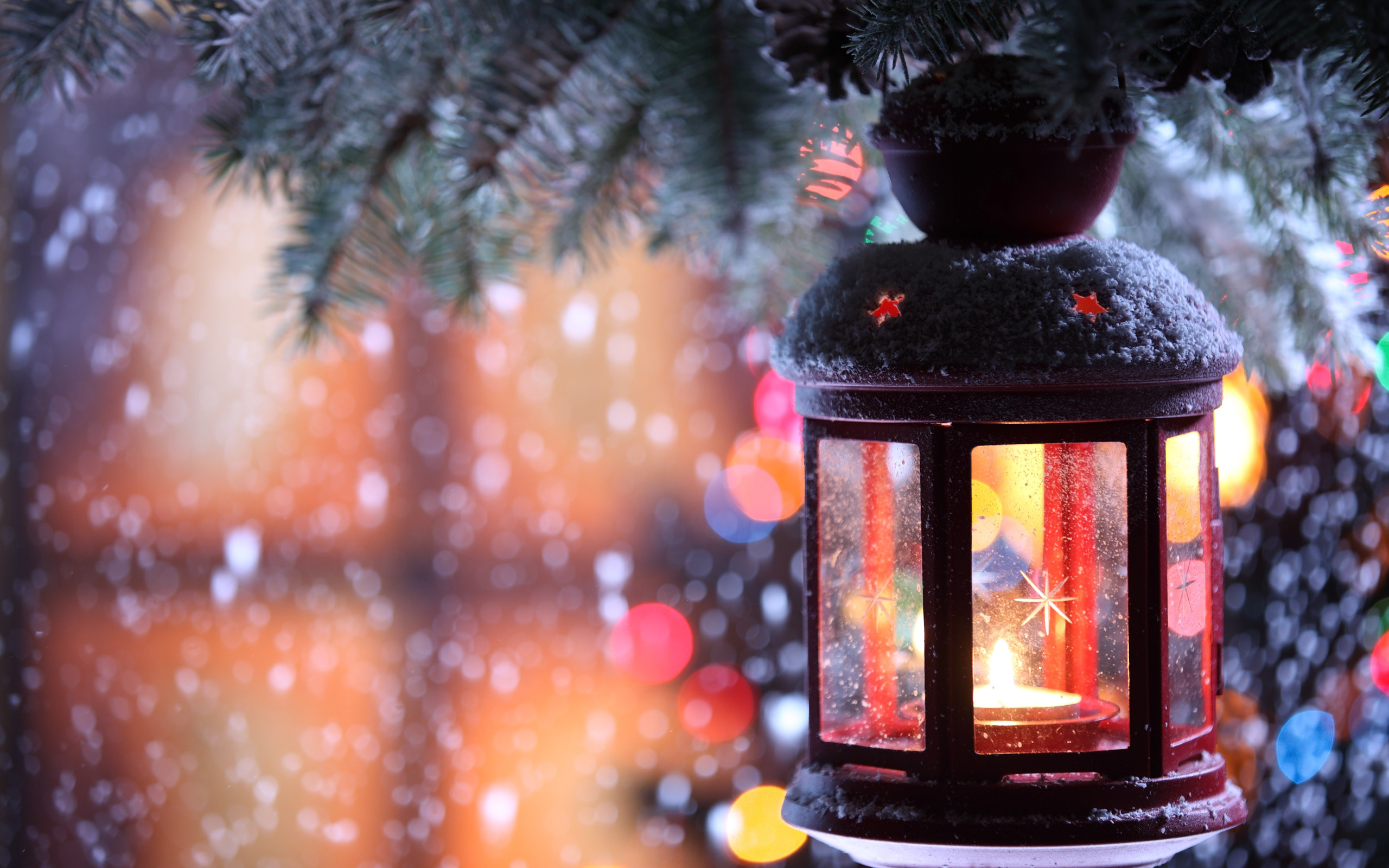 2560x1600 Holidays christmas lights lamps festive seasonal wallpaper |  |  22795 | WallpaperUP