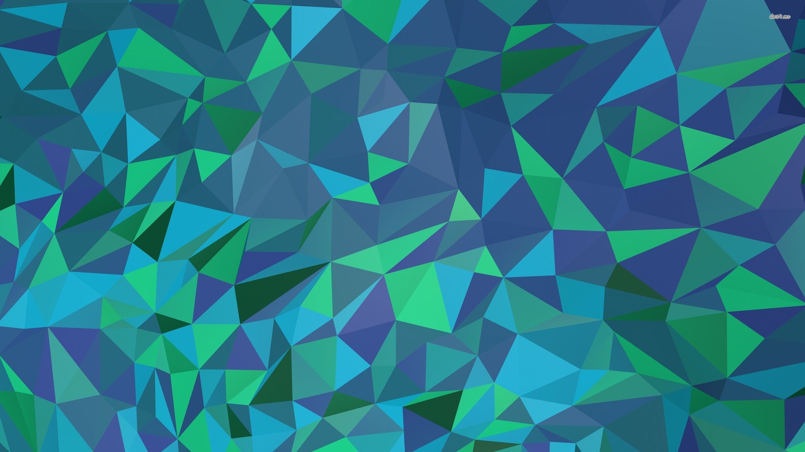 2560x1440 Bluish polygon mesh wallpaper 