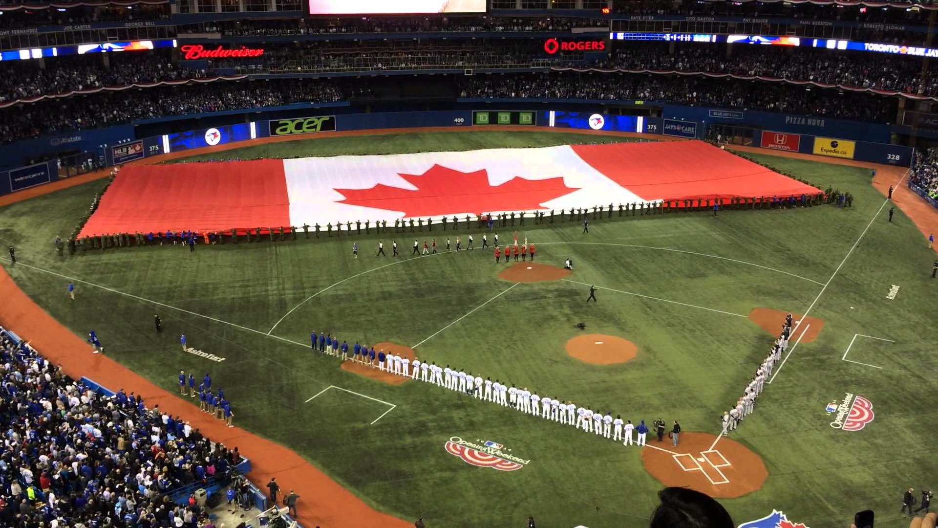 1920x1080 2014-04-04 Toronto Blue Jays Home Opener National Anthem + Roy Halladay -  YouTube