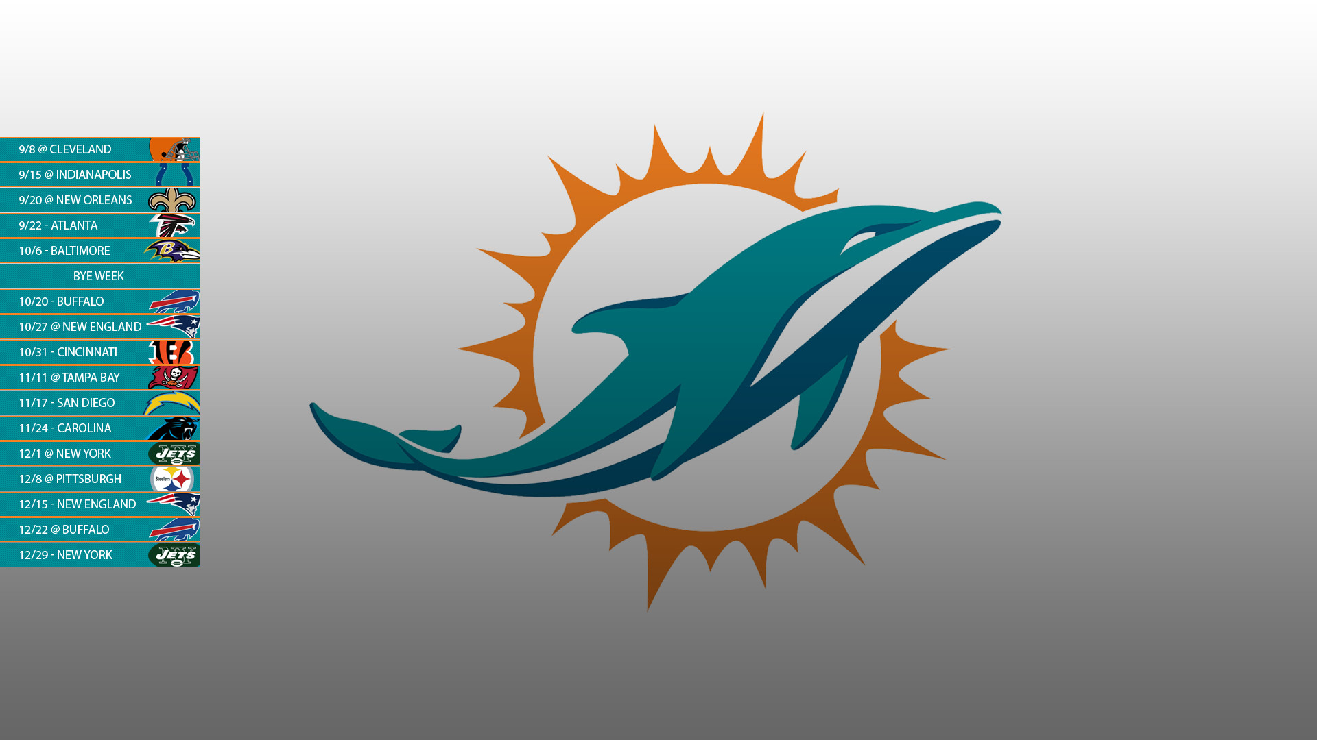 Miami Dolphins NFL Logo In Seagreen Background HD Miami Dolphins Wallpapers   HD Wallpapers  ID 85358