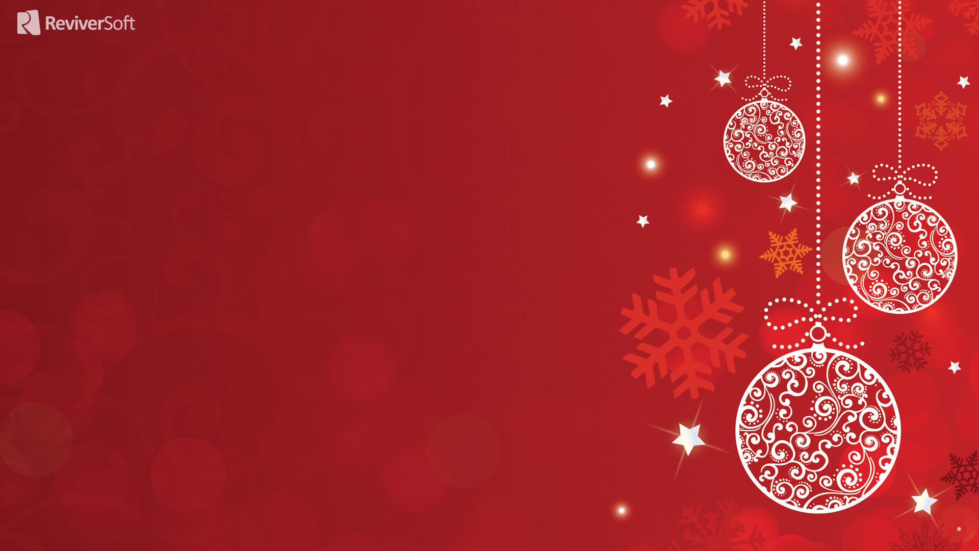 1920x1080 Christmas decorations on a red background on Christmas wallpapers .