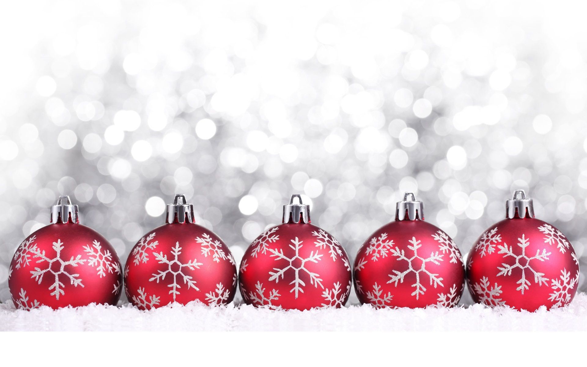 1920x1200 Red Christmas Ornaments Wallpaper.
