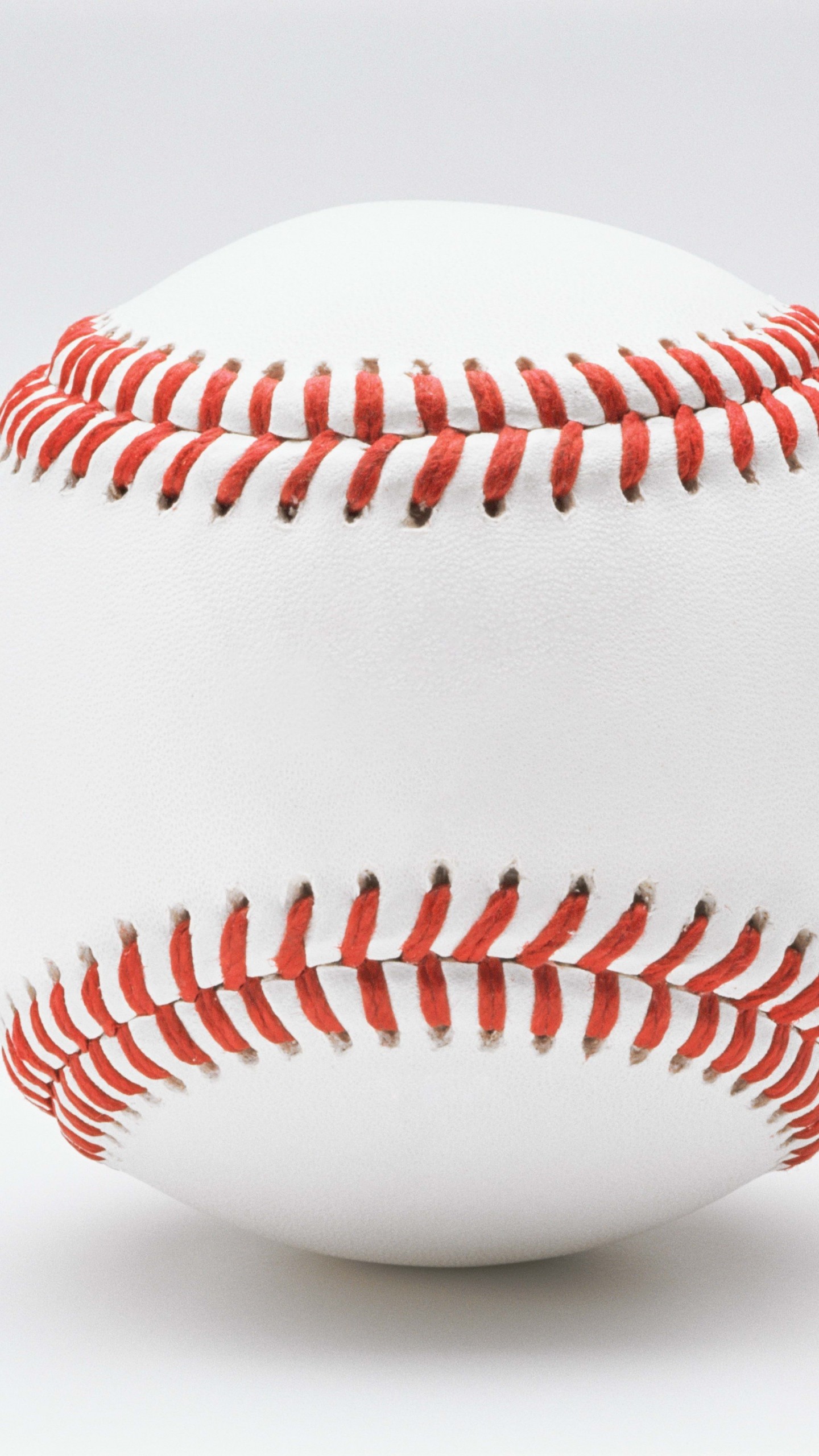 1440x2560  Wallpaper ball, white background, baseball