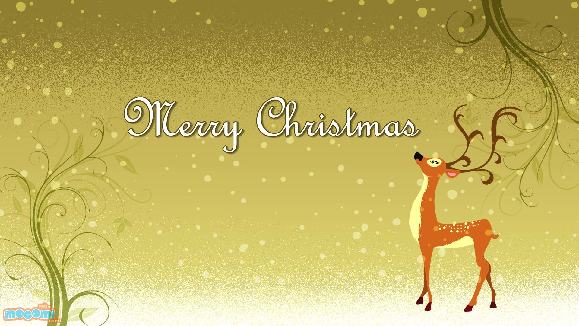 1920x1080 Merry Christmas- Reindeer