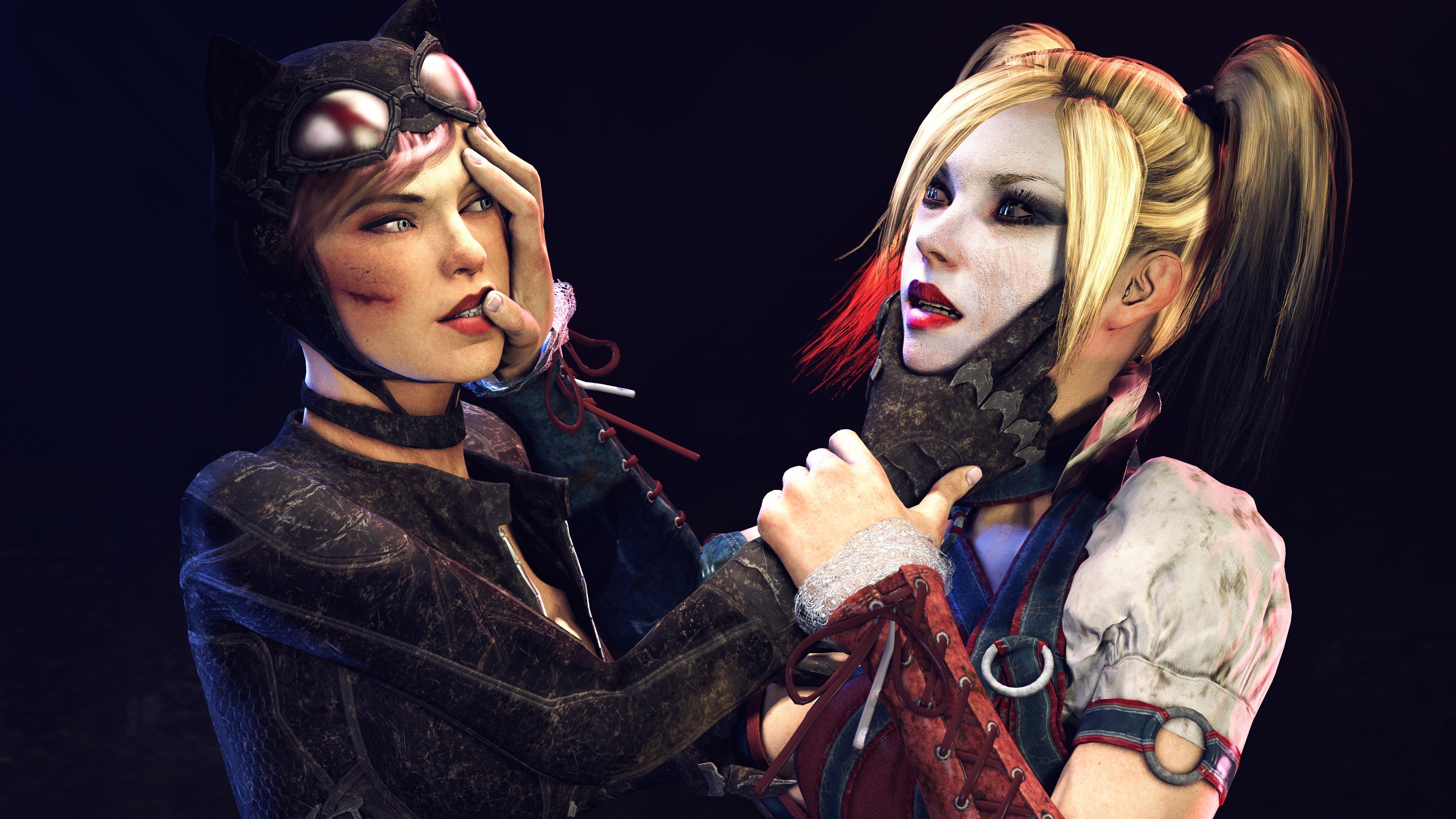 3840x2160 Batman: Arkham Knight, Harley Quinn, Catwoman Wallpapers HD / Desktop and  Mobile Backgrounds