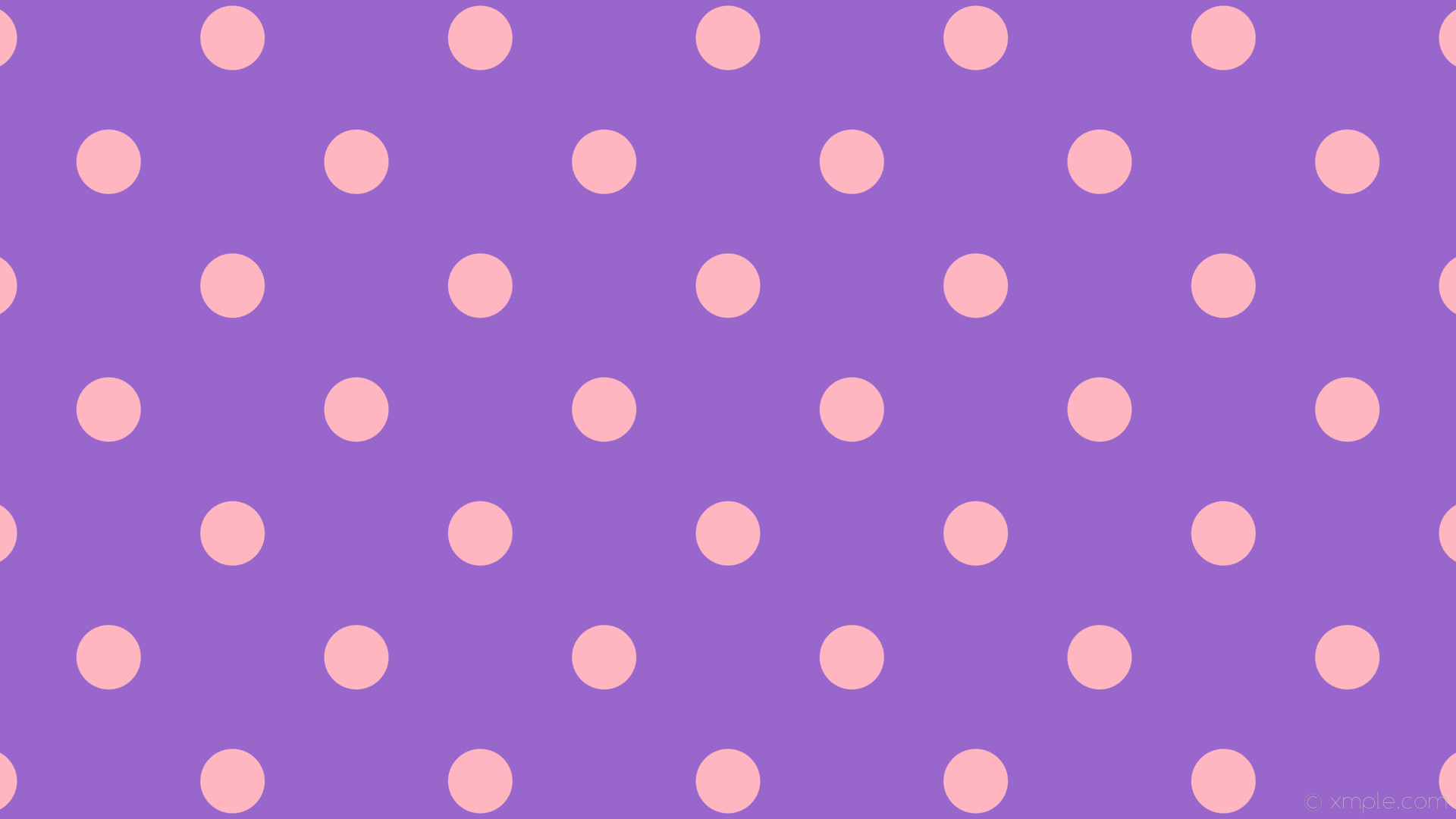 1920x1080 wallpaper purple polka pink dots spots amethyst light pink #9966cc #ffb6c1  225Â° 85px