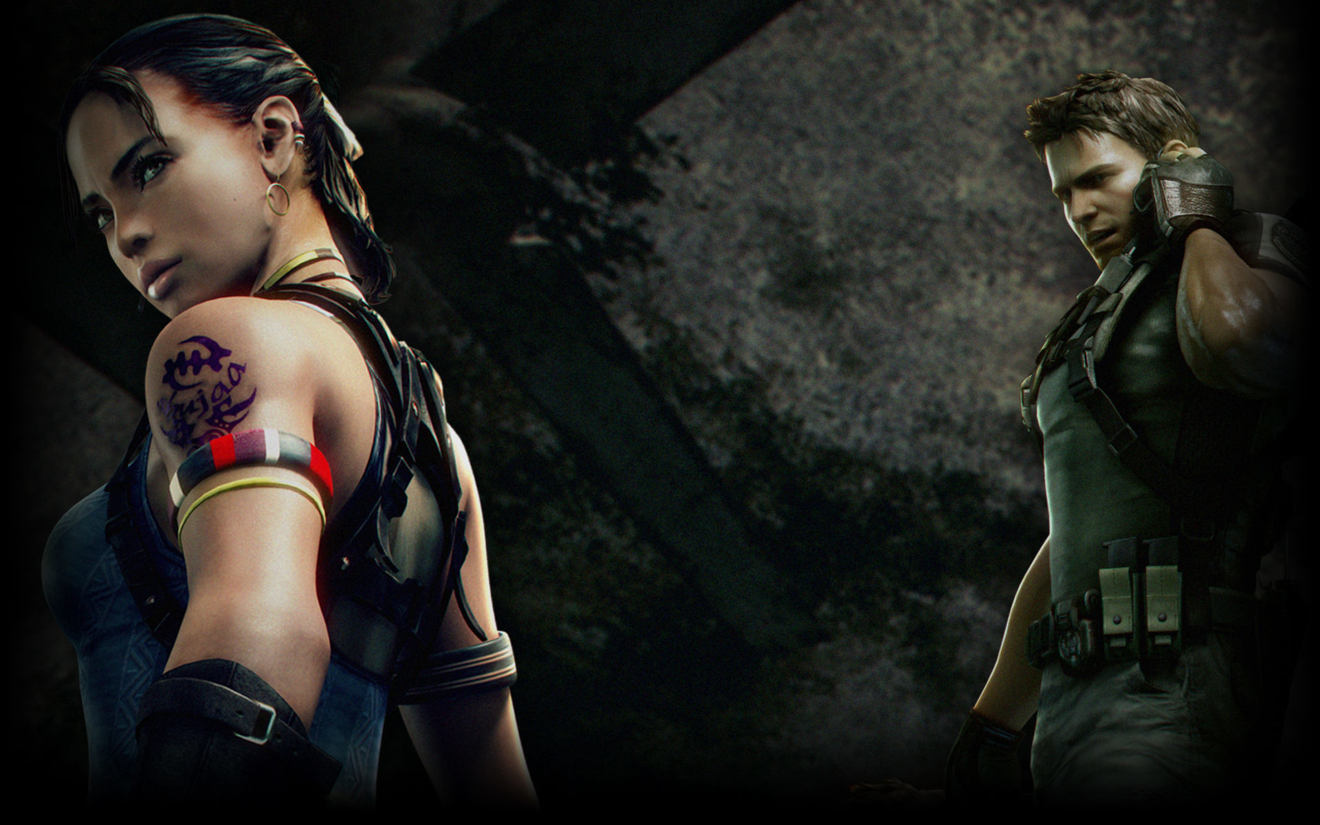 1920x1200 Resident Evil 5 images Chris and Sheva HD wallpaper and background photos