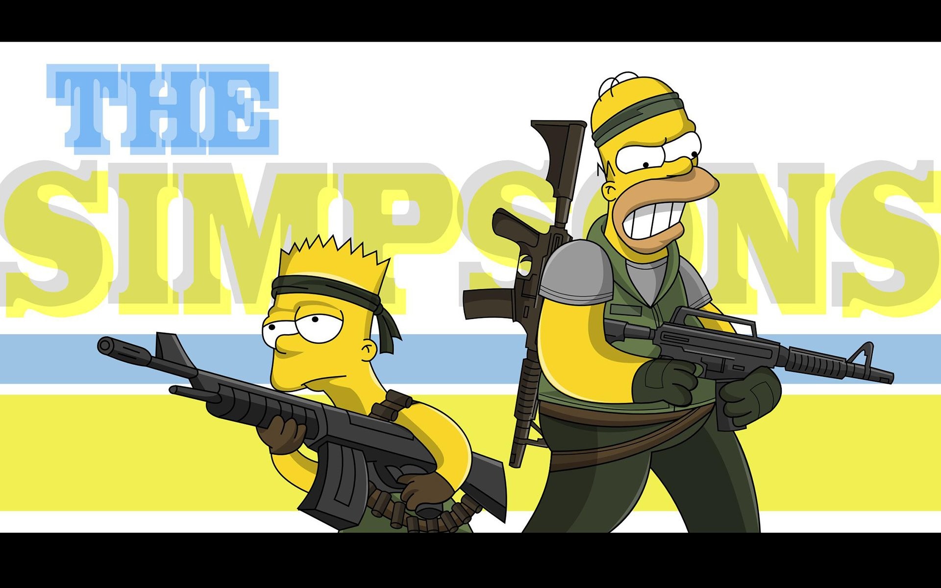 1920x1200 Fernsehserien - Die Simpsons Bart Simpson Homer Simpson Wallpaper