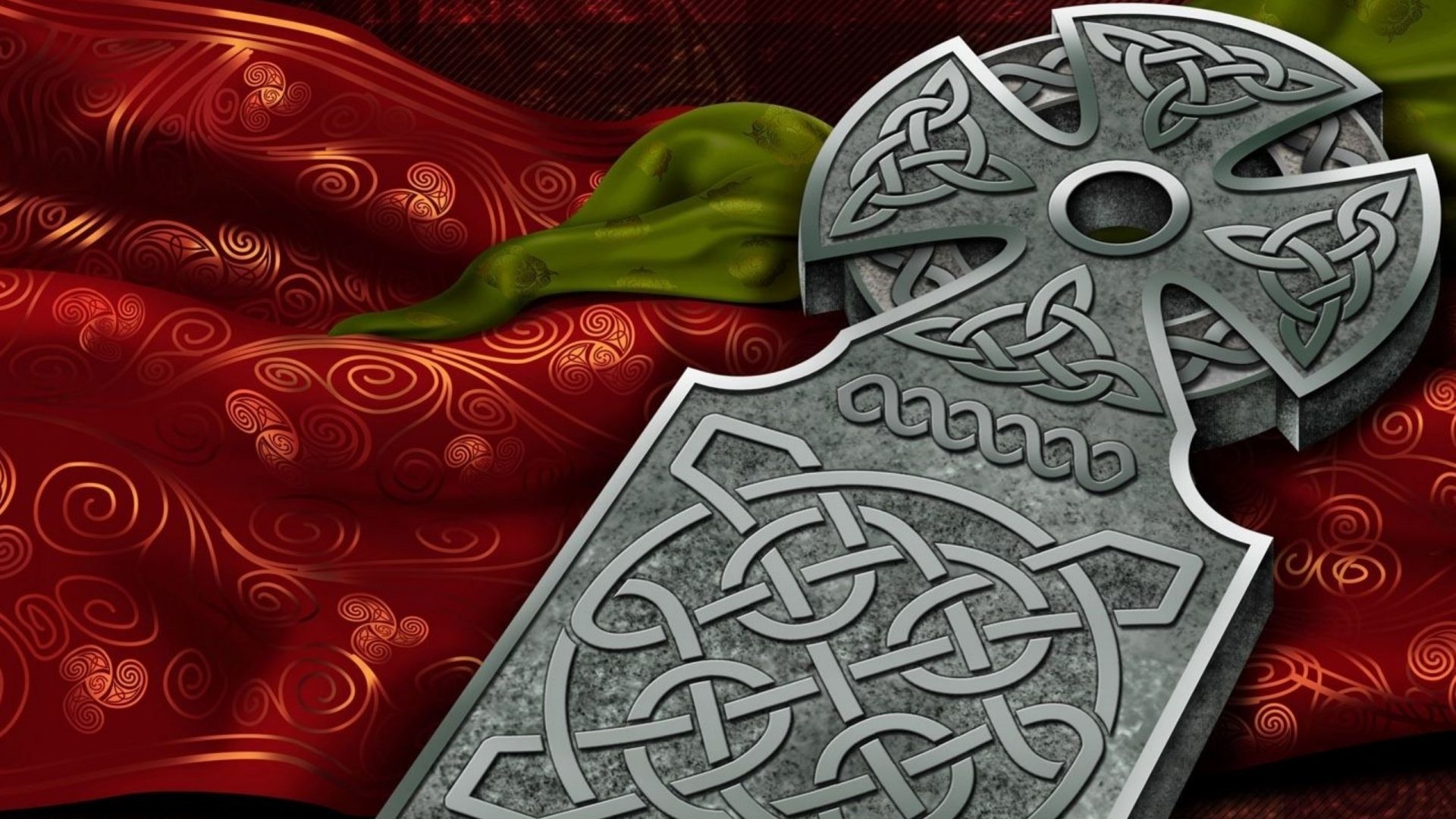 1920x1080 Religious - Celtic Cross Celticum Symbols Patterns Pagan Ireland North  Celts Nordic Gallic Free Desktop Background