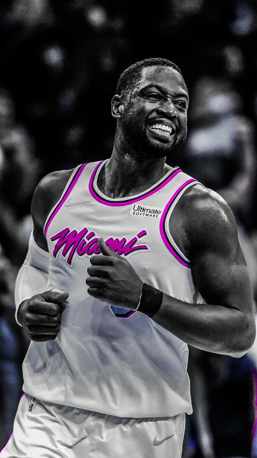 1080x1920 Dwyane Wade and a pink Miami Jersey.