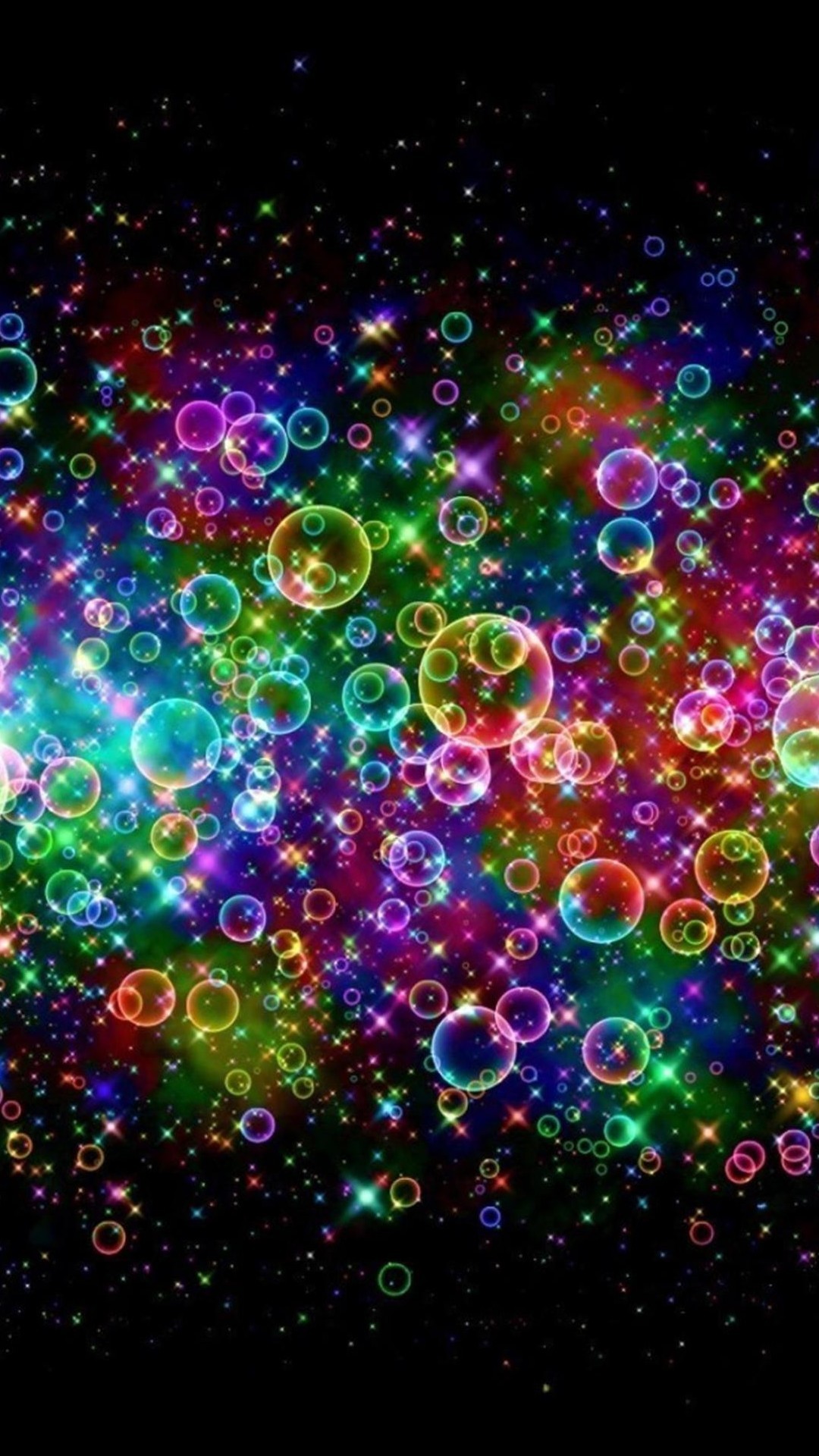 1080x1920 Rainbow Colored Soap Bubbles iPhone 6 Plus HD Wallpaper / iPod .