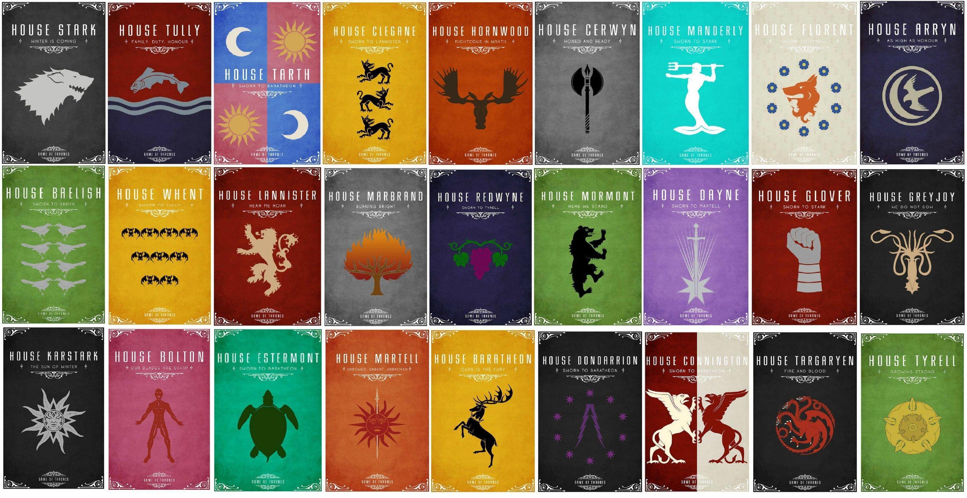 3161x1629 (No Spoilers) I thought you guys might appreciate this. Wallpaper with  house sigils and words. (x-post from /r/wallpapers) ...