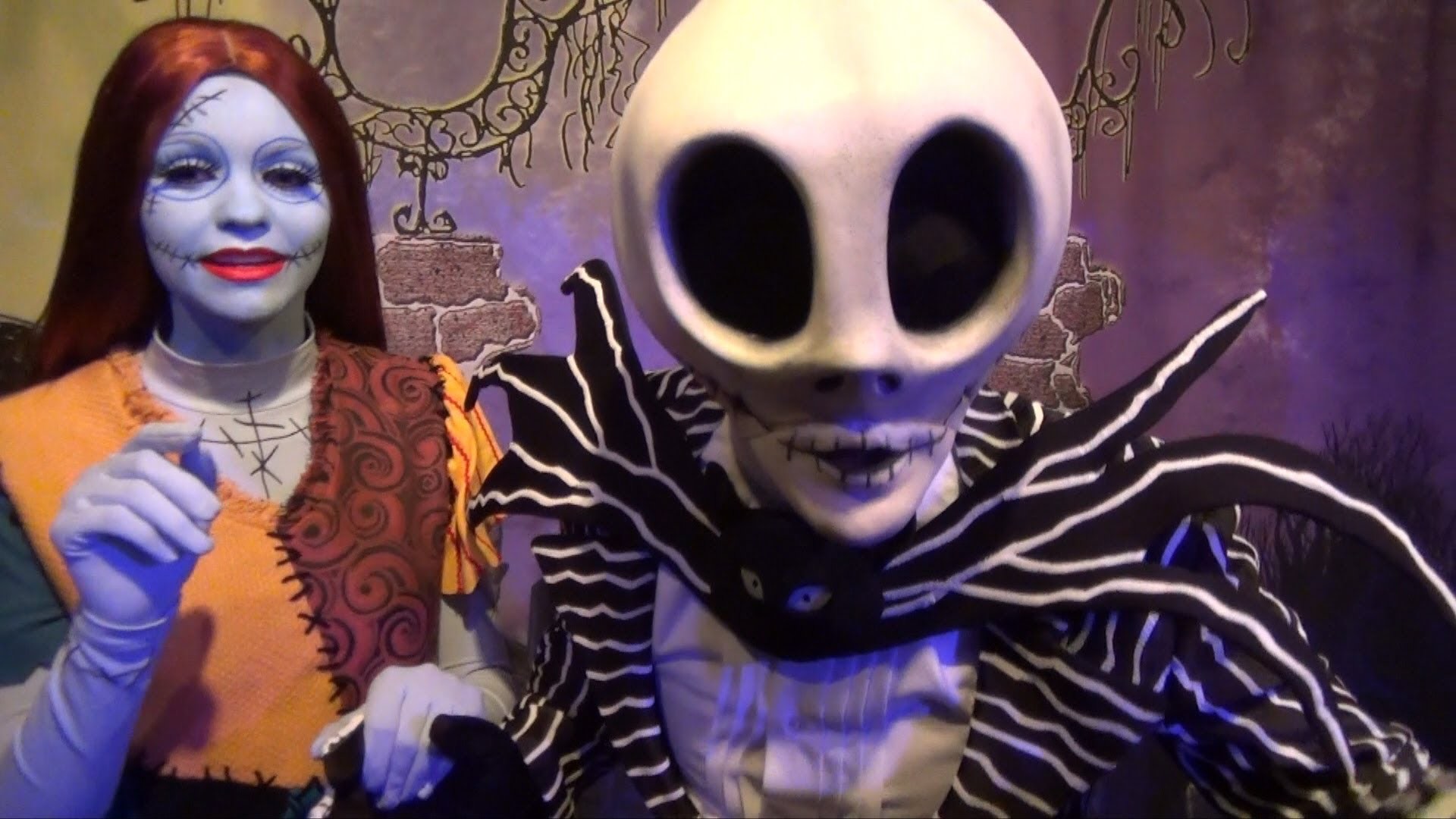 1920x1080 Jack Skellington and Sally Greeting at Mickey's Not So Scary Halloween  Party 2013 Walt Disney World - YouTube