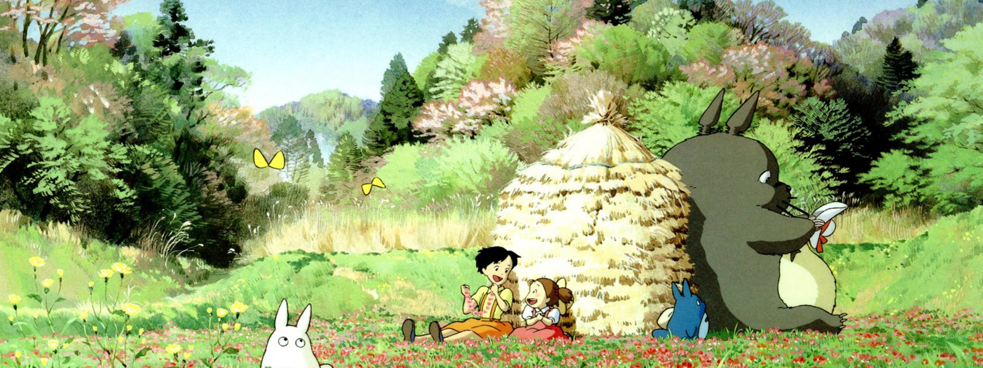 3200x1200 Studio Ghibli Wallpaper 