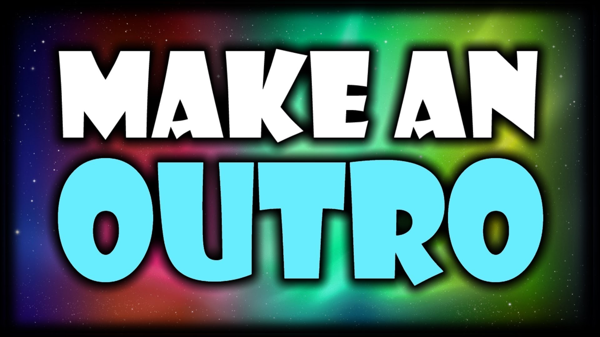 1920x1080 [TUTORIAL] How to Make an Outro for your YouTube Videos! Add an Outro to  your videos! [Sony Vegas] - YouTube