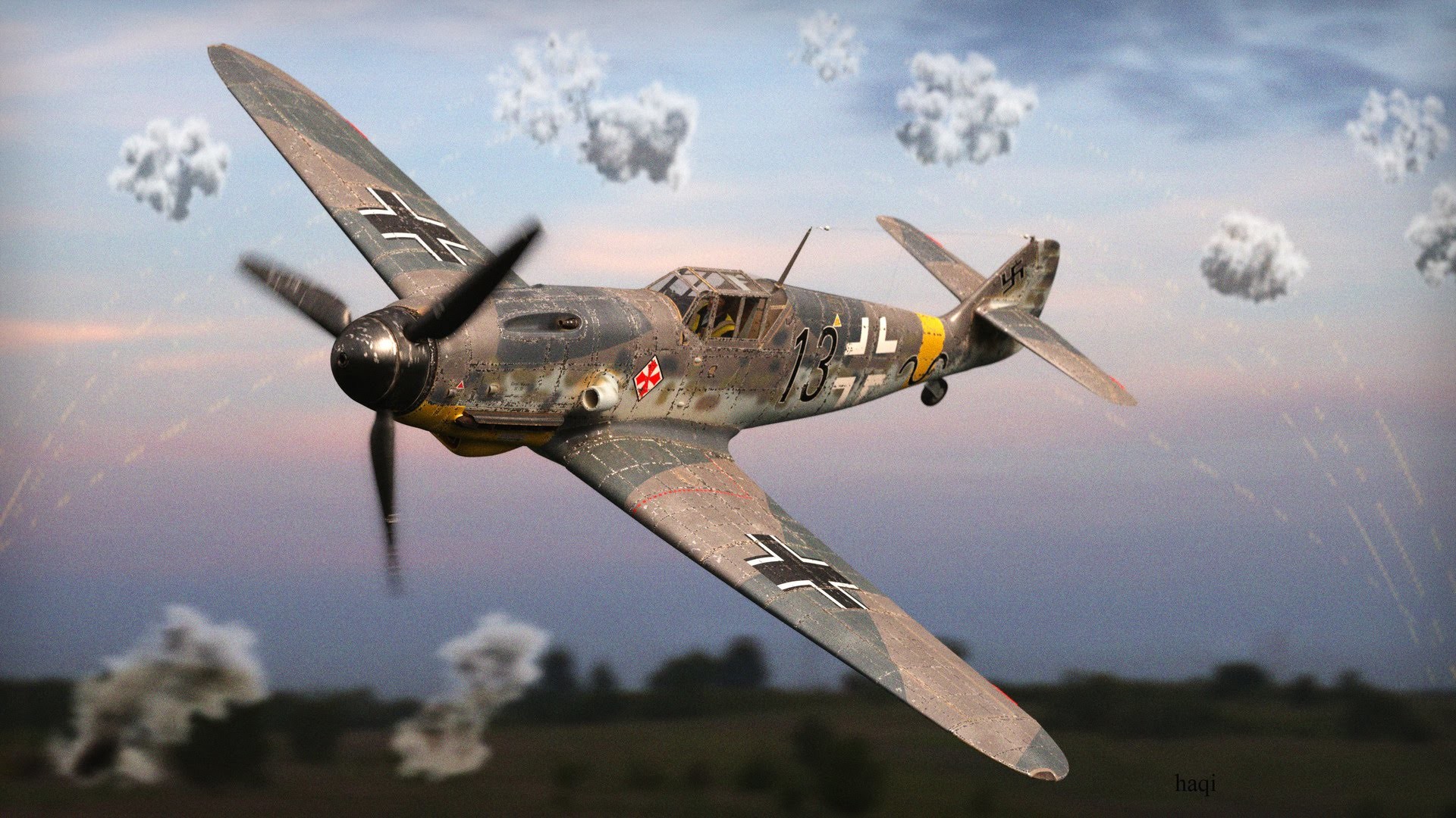 1920x1080 IL2 Sturmovik 1946 UP 3.0 Bf-109 G4 Ð±Ð¾Ð¹ Ñ Ð±Ð¾ÑÐ°Ð¼Ð¸ Hurricane,Spitfire -  YouTube