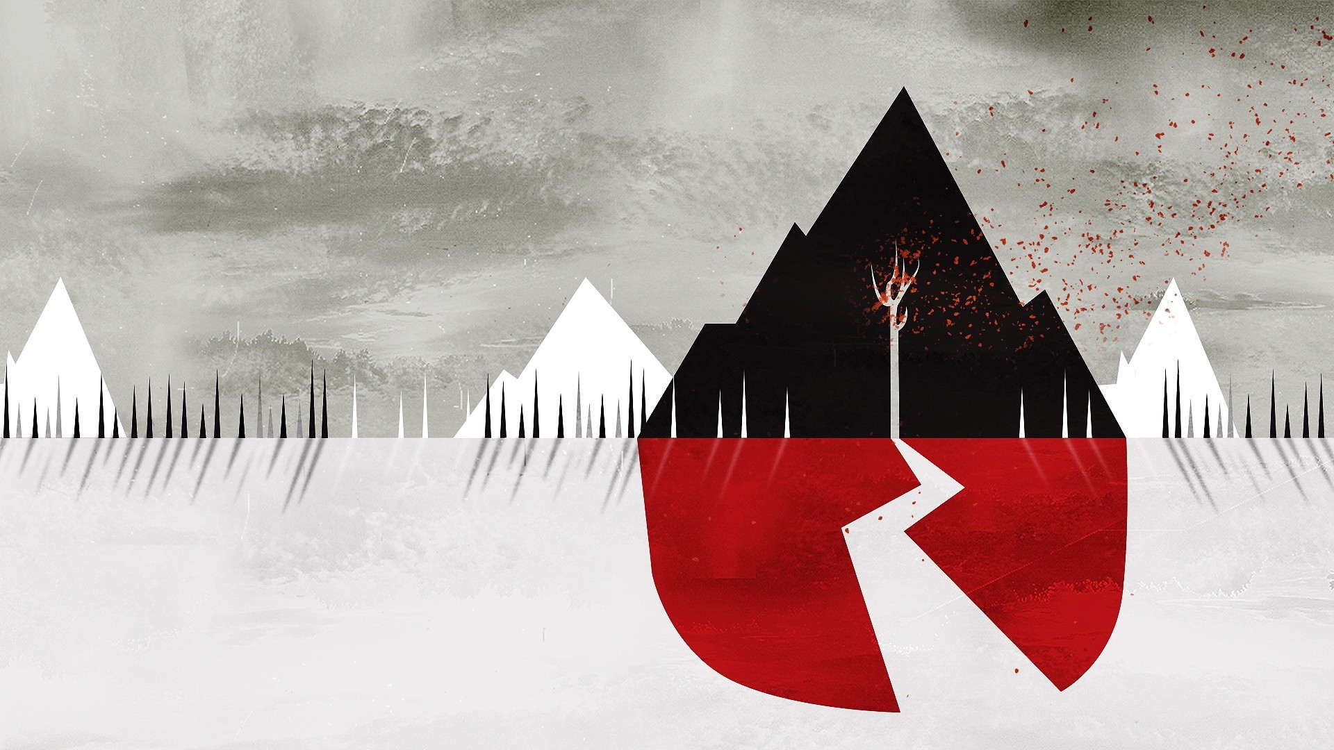 1920x1080  Abstract Mountains Tree Sleeping with Sirens HD Wallpaper