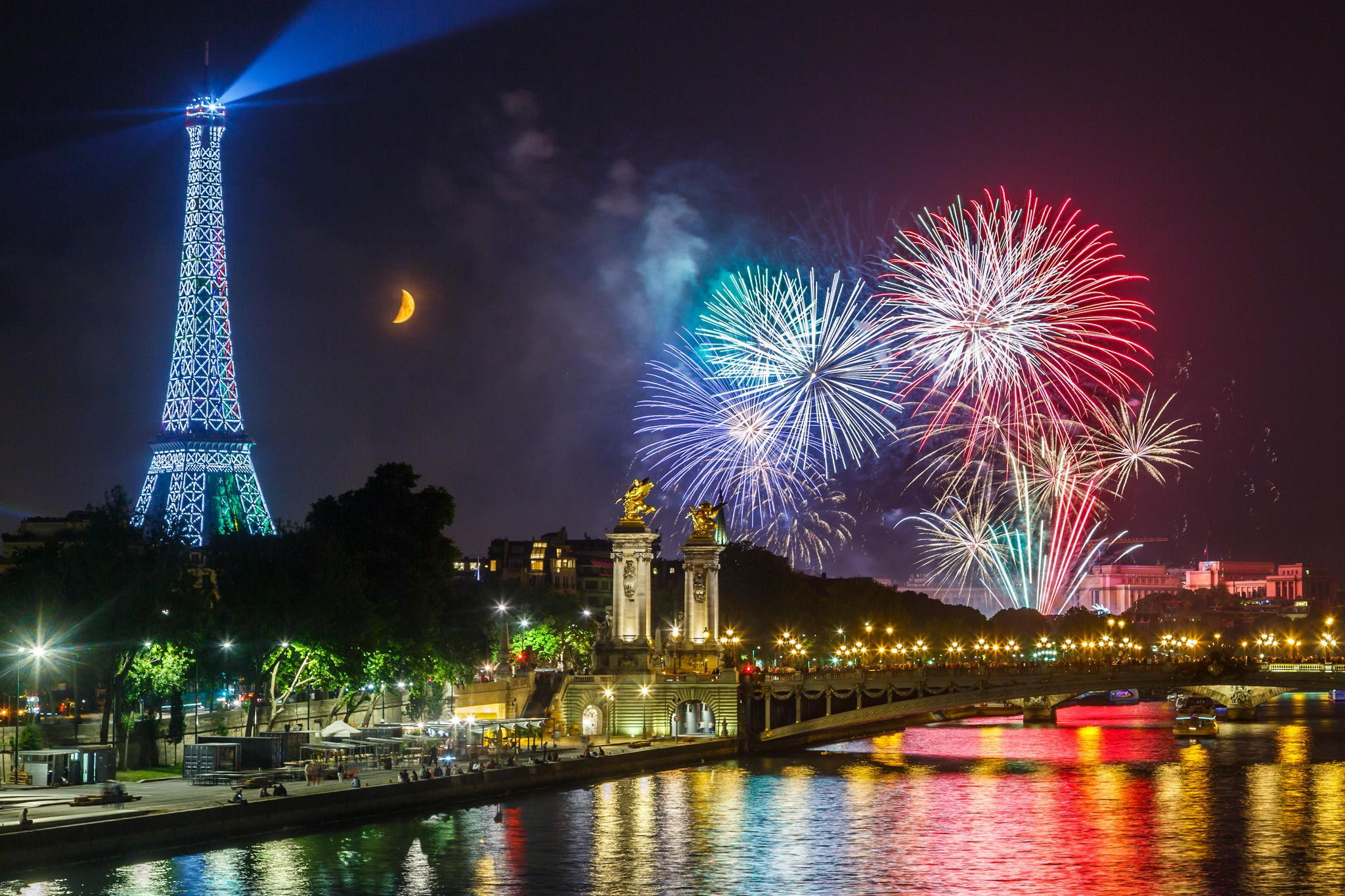 2048x1365 Eiffel tower at Night Paris France Wallpaper Free Wallpaper Download