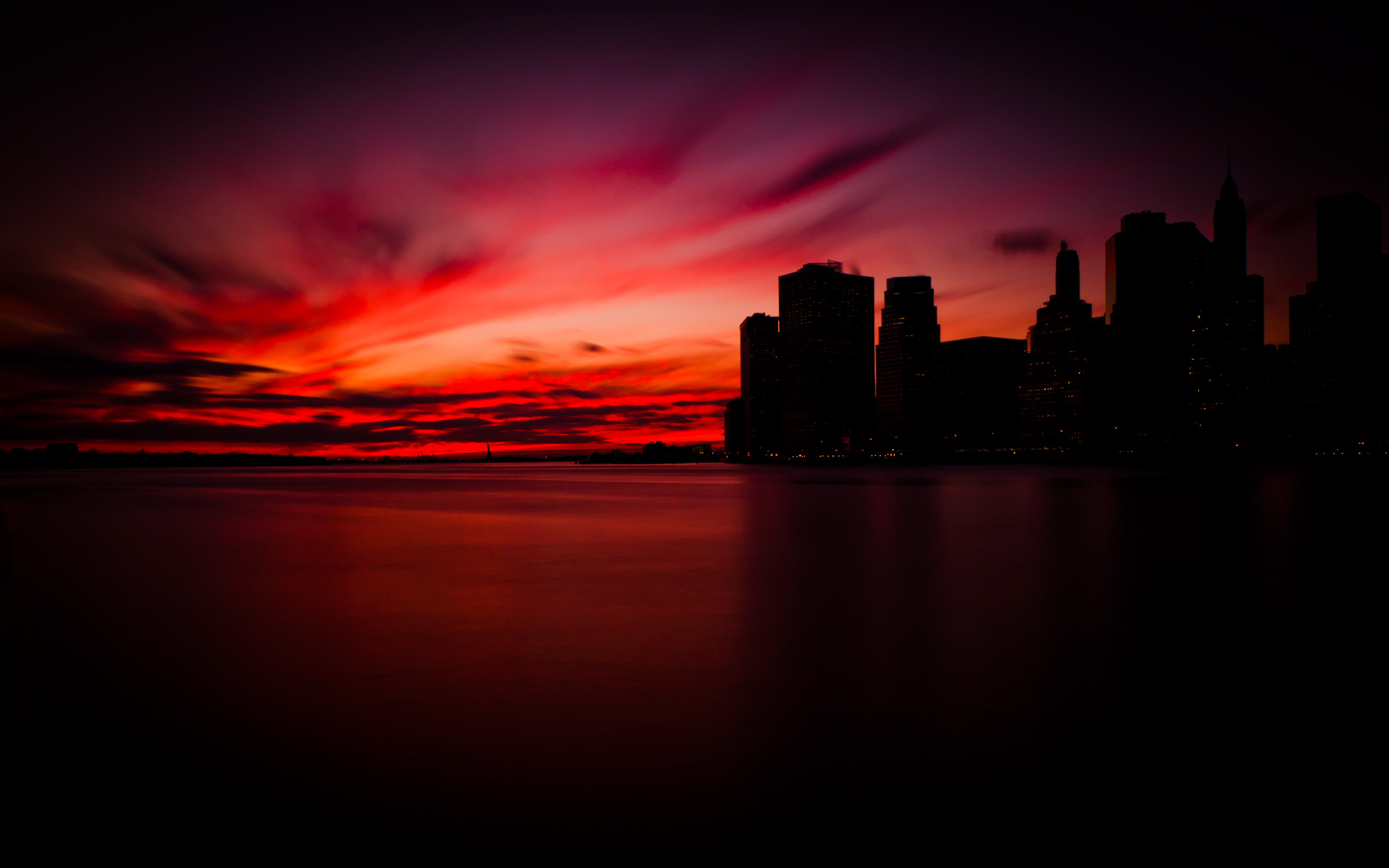 2560x1600 Download sunset in manhattan wallpaper & Background Free - Images, Photos,  Pics