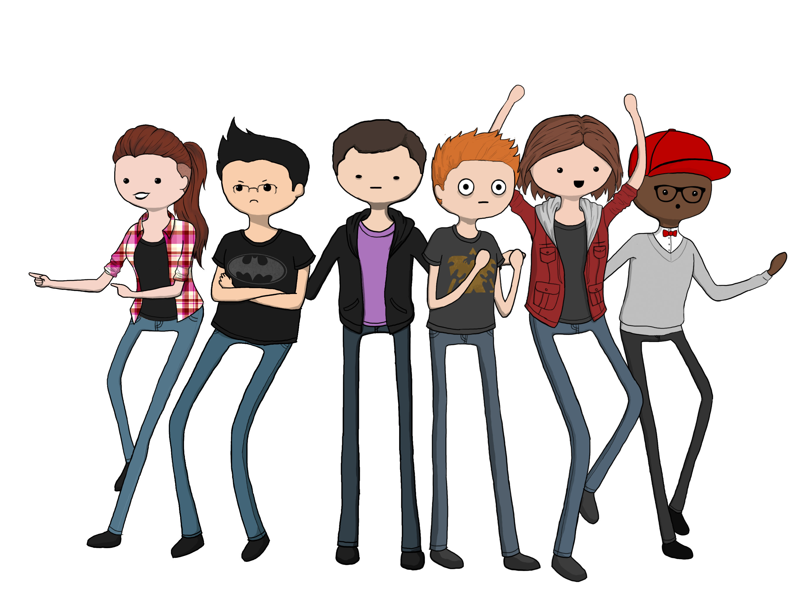 2750x2064 Smosh Gamers- Adventure Time Style by FlameFireheart