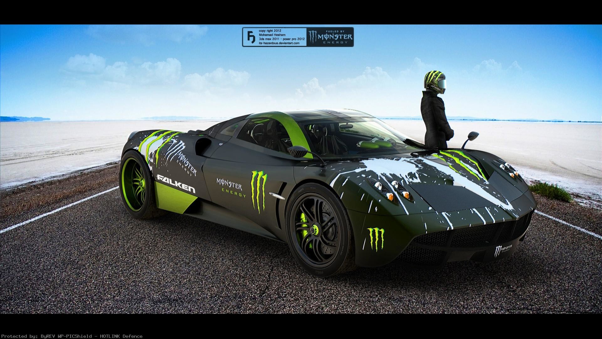 1920x1080 awesome-Green-monster-road-vehicles-car-awesome-hd-