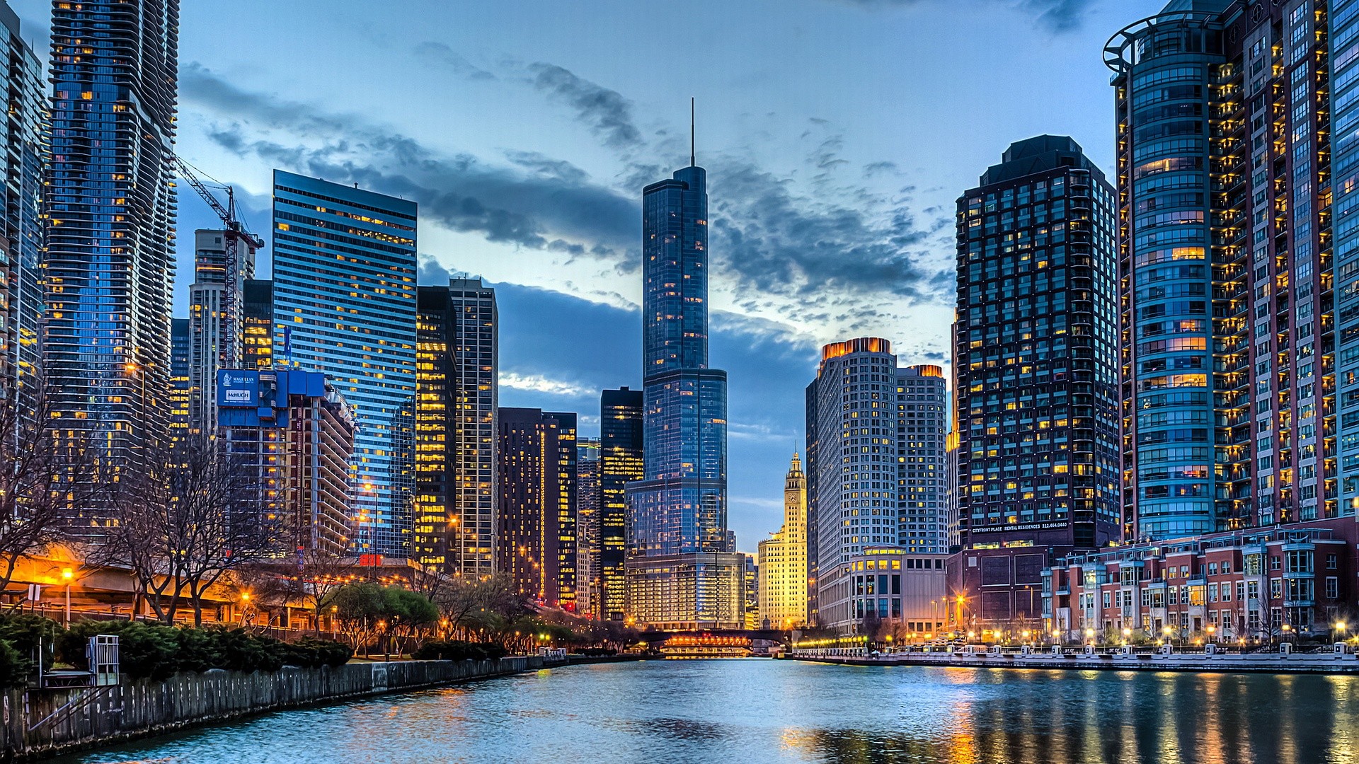 1920x1080 Chicago Skyline Desktop Background