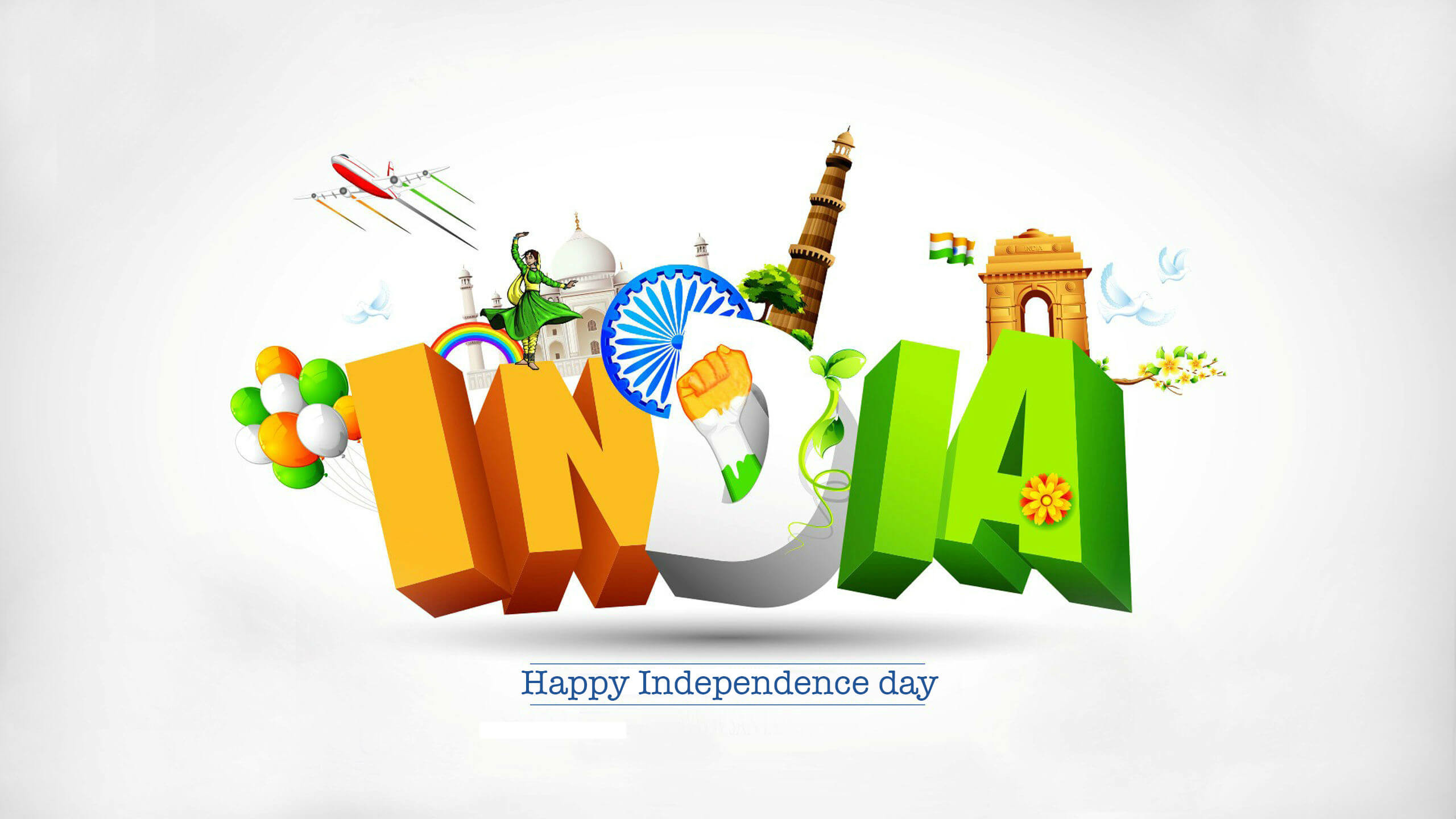 2560x1440 India Independence day wallpapers