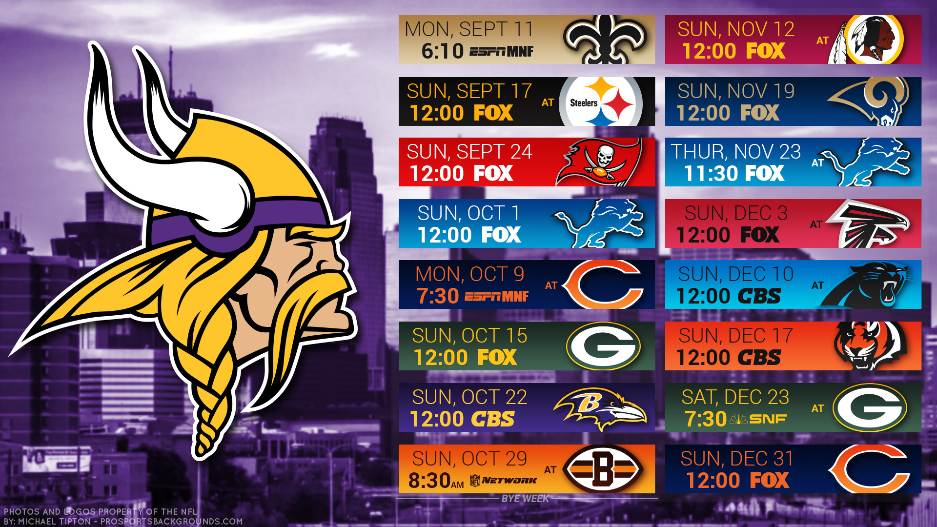 1920x1080 Minnesota Vikings 2017 schedule city football logo wallpaper free pc desktop  computer ...