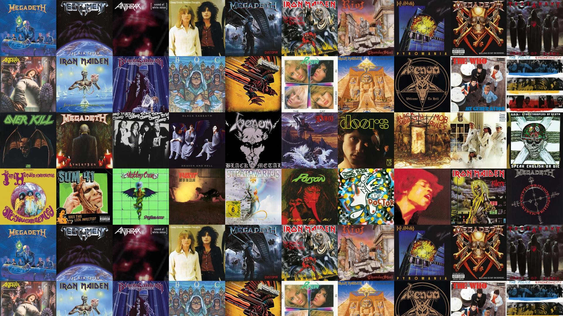1920x1080 Megadeth Rust In Peace Testament New Order Anthrax Wallpaper