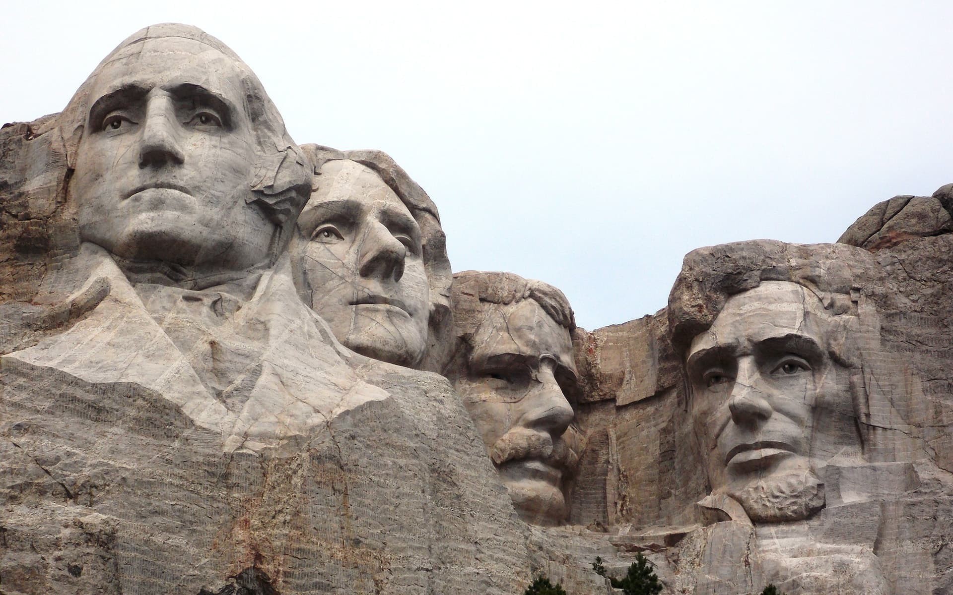 1920x1200 Mount Rushmore faces