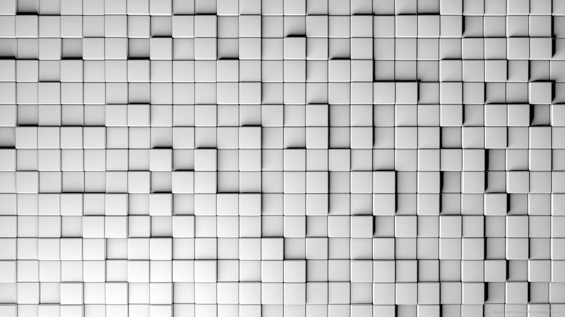 1920x1080 1440x900 3D White Cubes Desktop Wallpaper wallpaper
