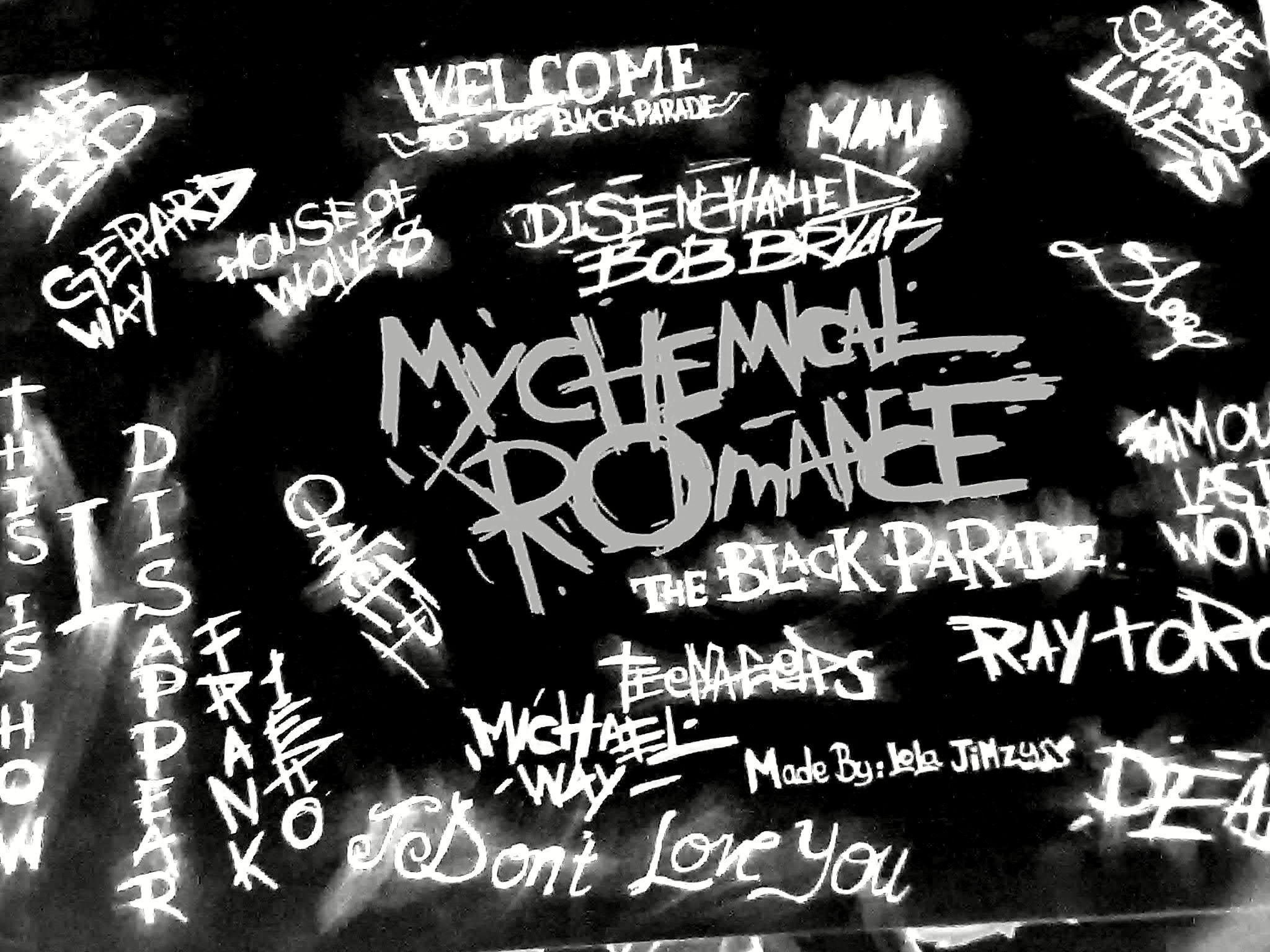 2048x1536 My Chemical Romance Blackboard Image
