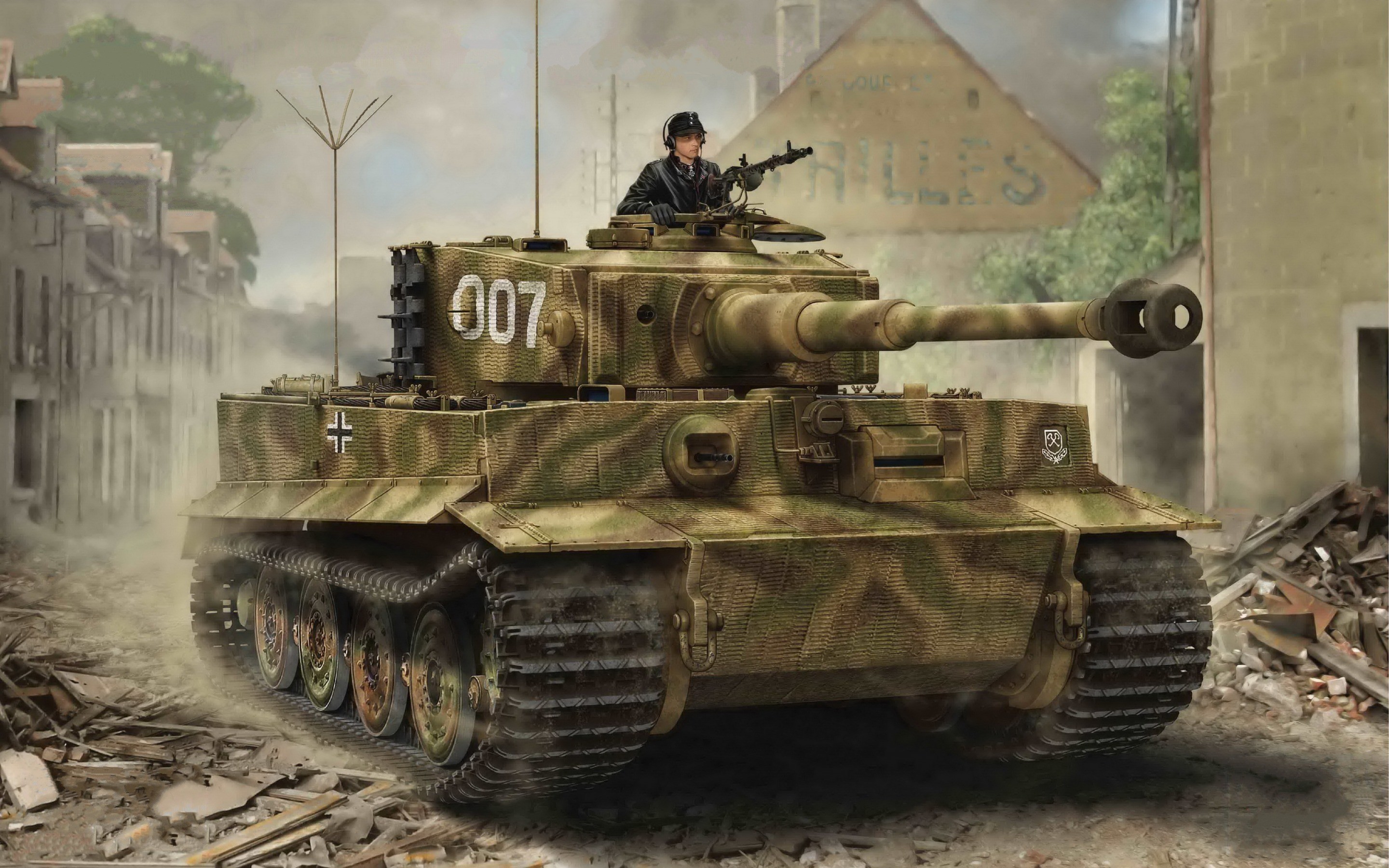 2880x1800 Tiger I, German battle tank, WWII, armored vehicles, World war II,
