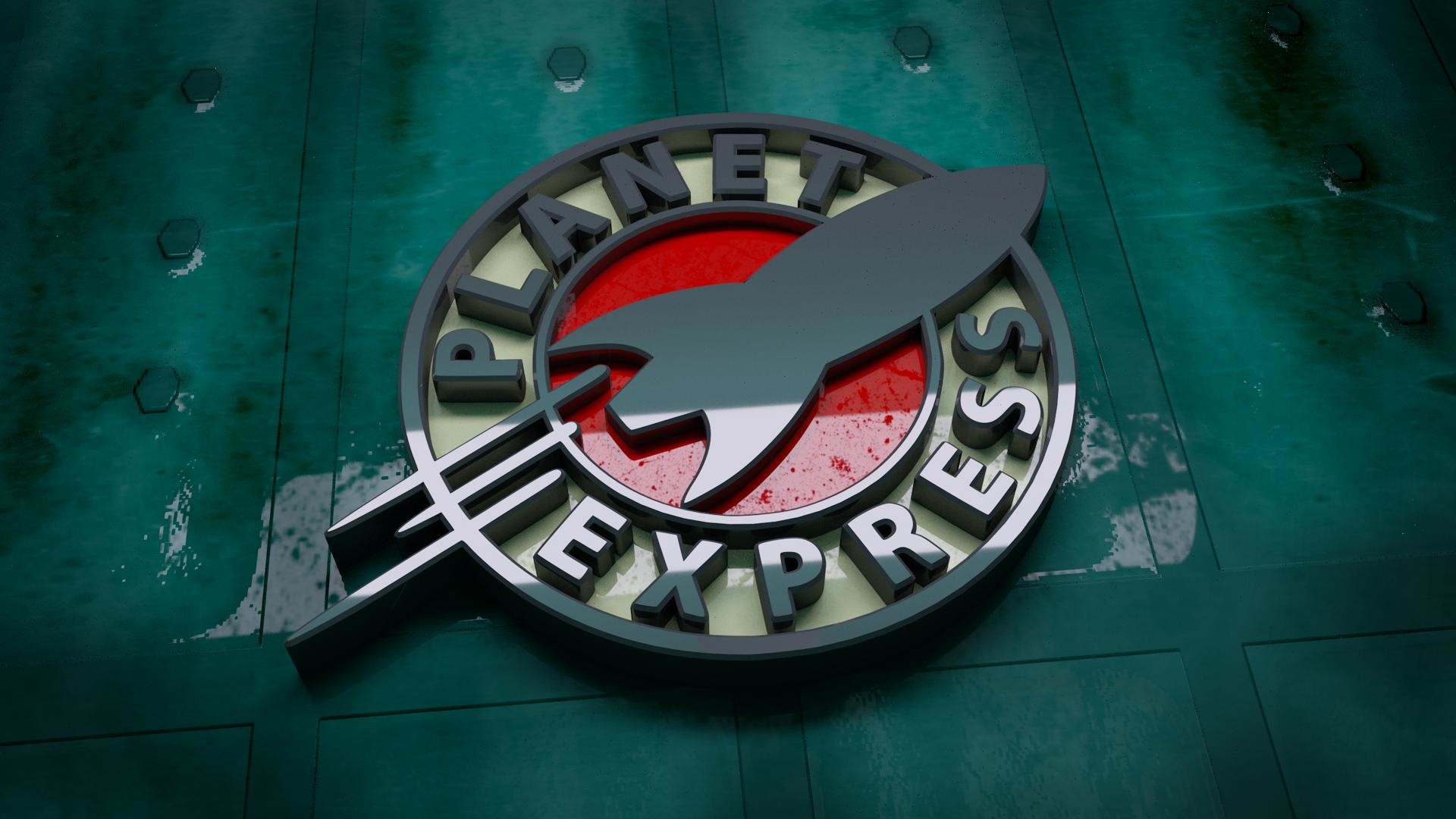 1920x1080 Futurama-Planet-Express-Logo