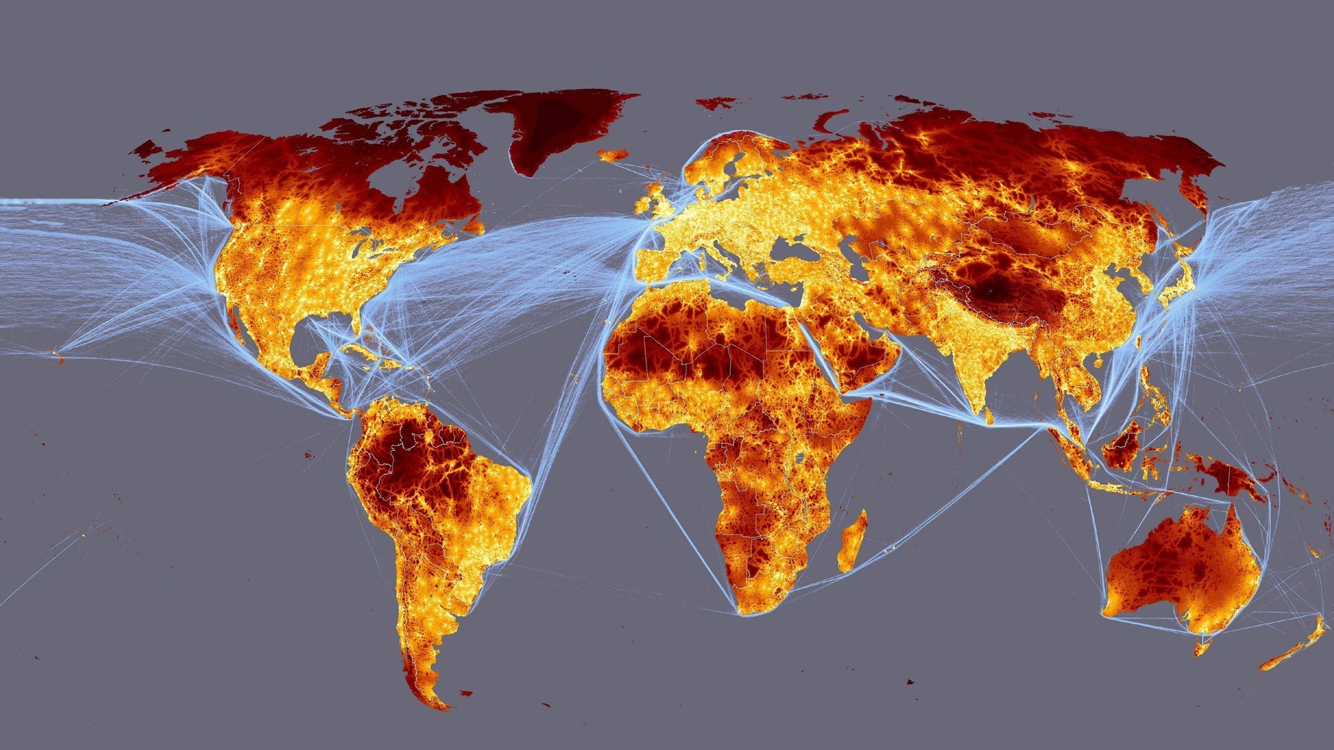 1920x1080 Digital Traffic Geography Maps World Map
