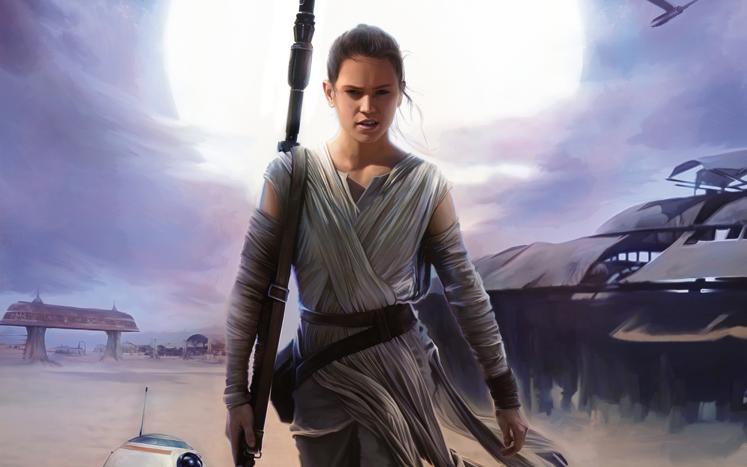2880x1800 Star Wars The Force Awakens Rey wallpapers (18 Wallpapers)