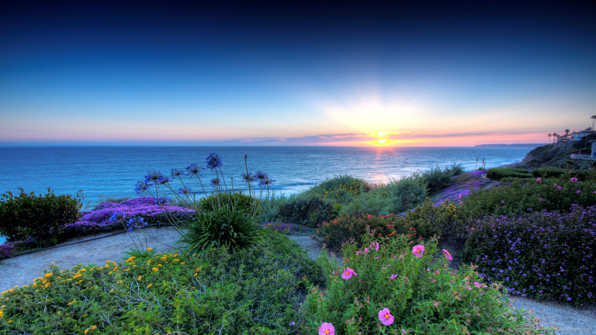 1920x1080 Beautiful HDR California Coast Wallpaper Picture For iPhone .