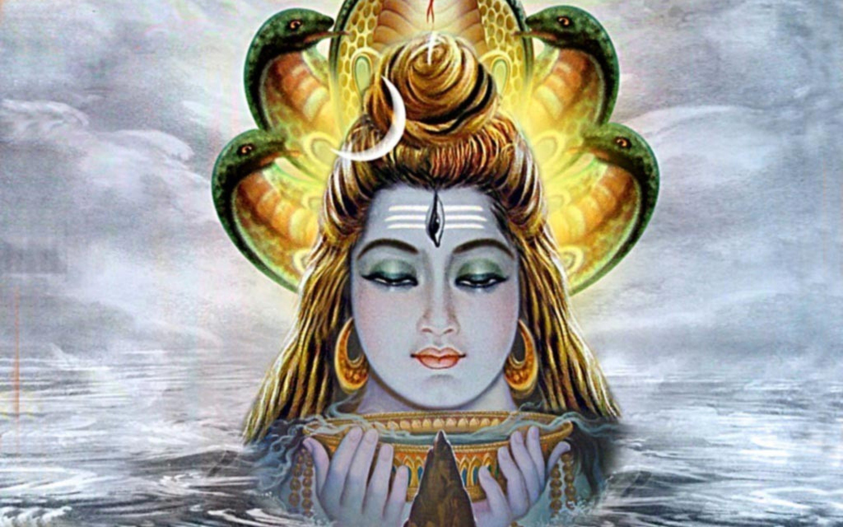 2880x1800 Amazing Lord Shiva Wallpapers (1080P HD Pics Images)