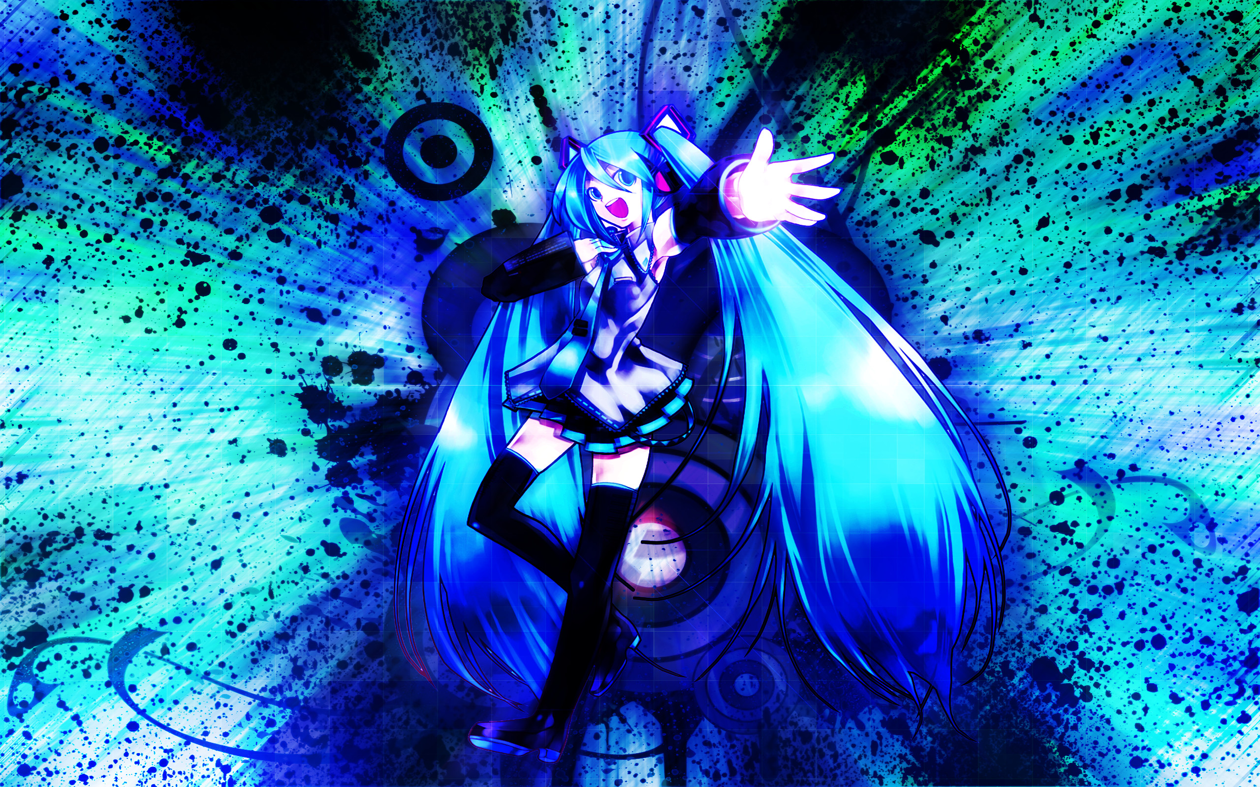 2560x1600 ... Hatsune Miku Vocaloid DIVA Wallpaper by EnemyD