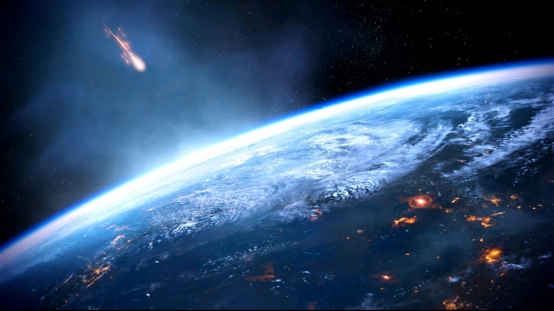 1920x1080 Mass Effect 3 Earth Dreamscene by droot1986. ''