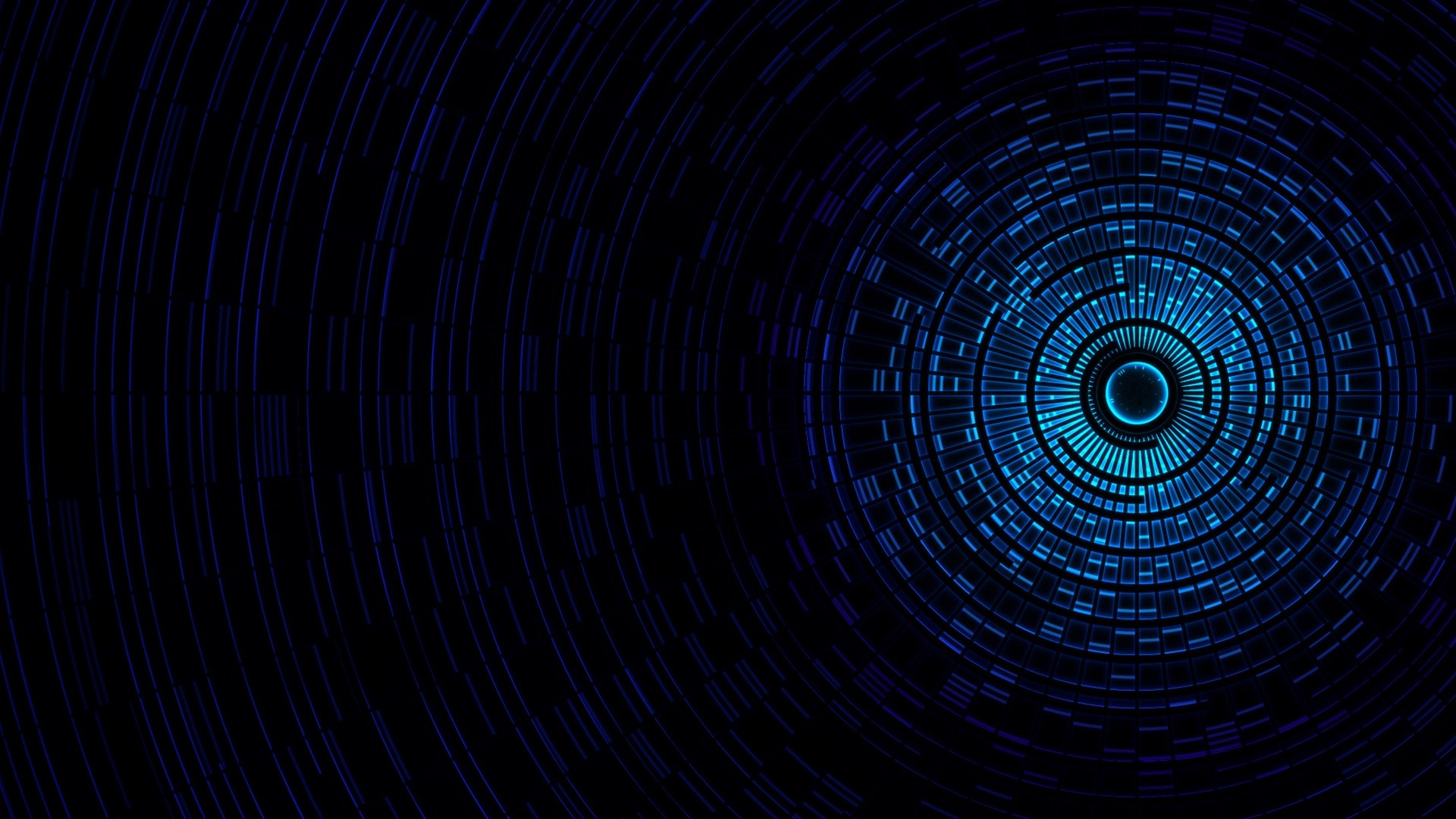 1920x1080 Preview wallpaper abstraction, passage, light, black, blue 