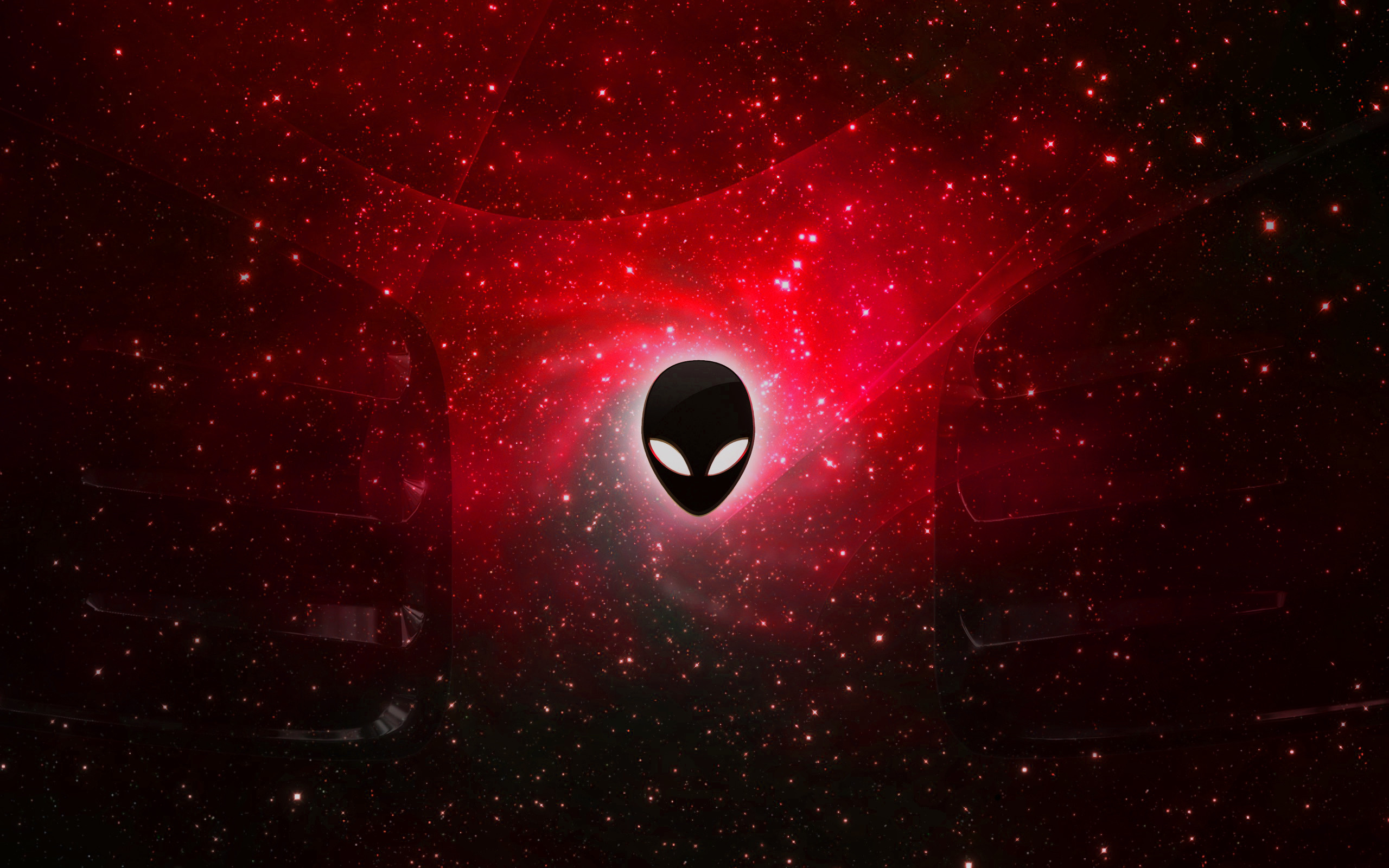 2560x1600 Alienware Desktop Background Red Space Galaxy 
