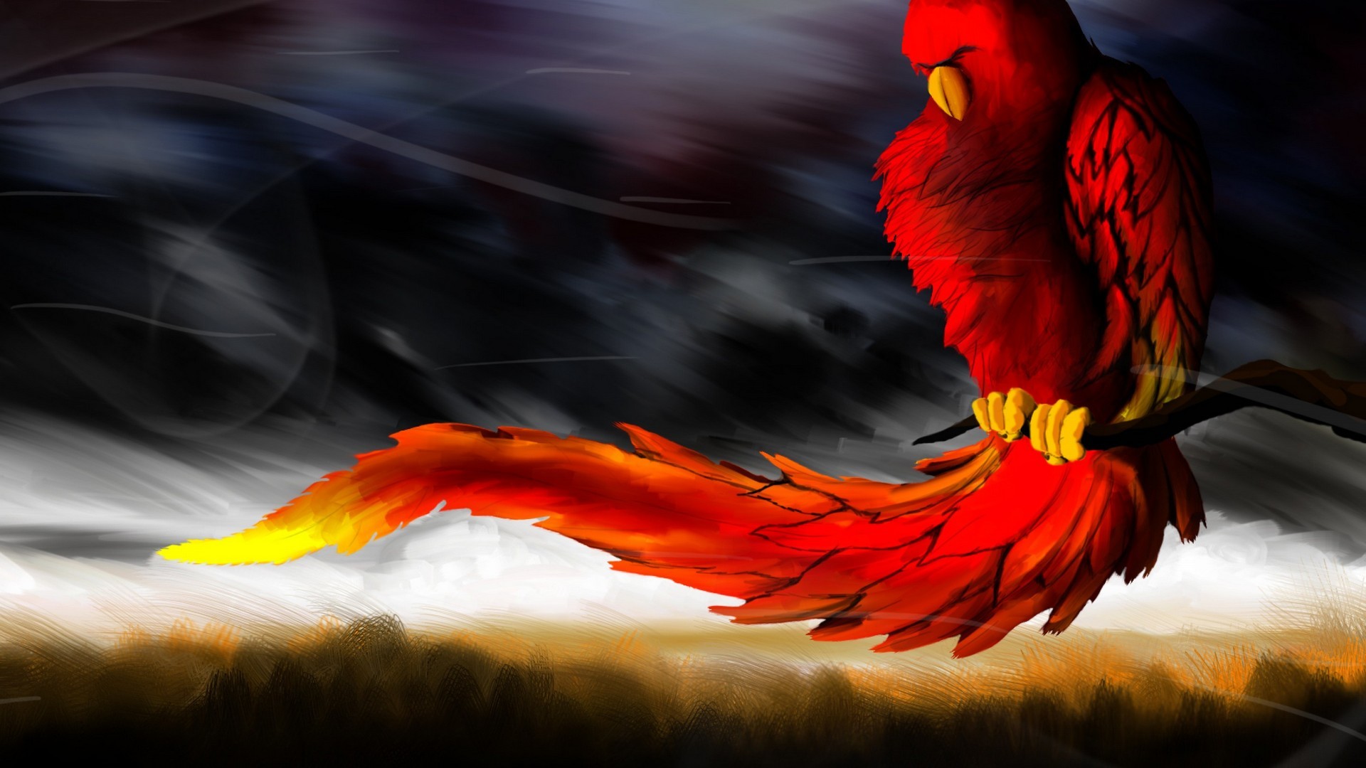 1920x1080 Phoenix Bird Background Wallpaper HD with image resolution  pixel.  You can make this wallpaper