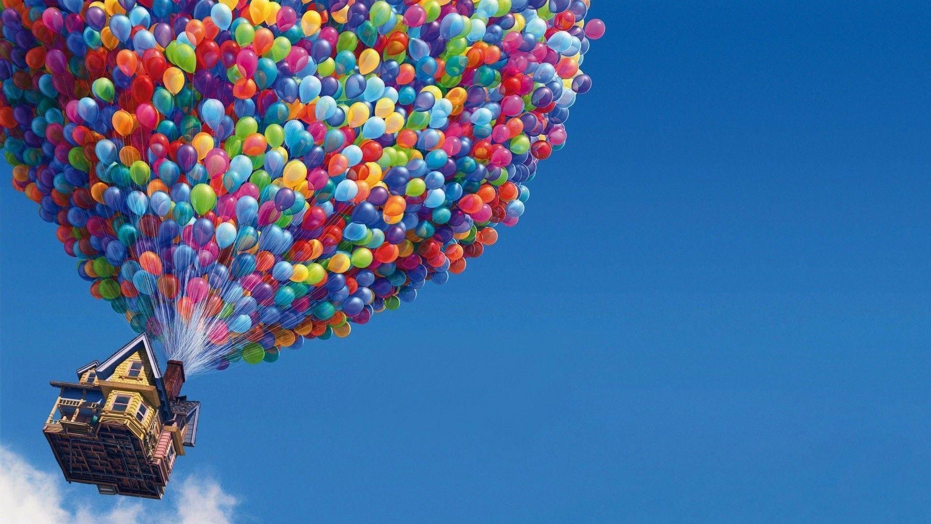 1920x1080 House With Balloons – Up | Wallpapers Design